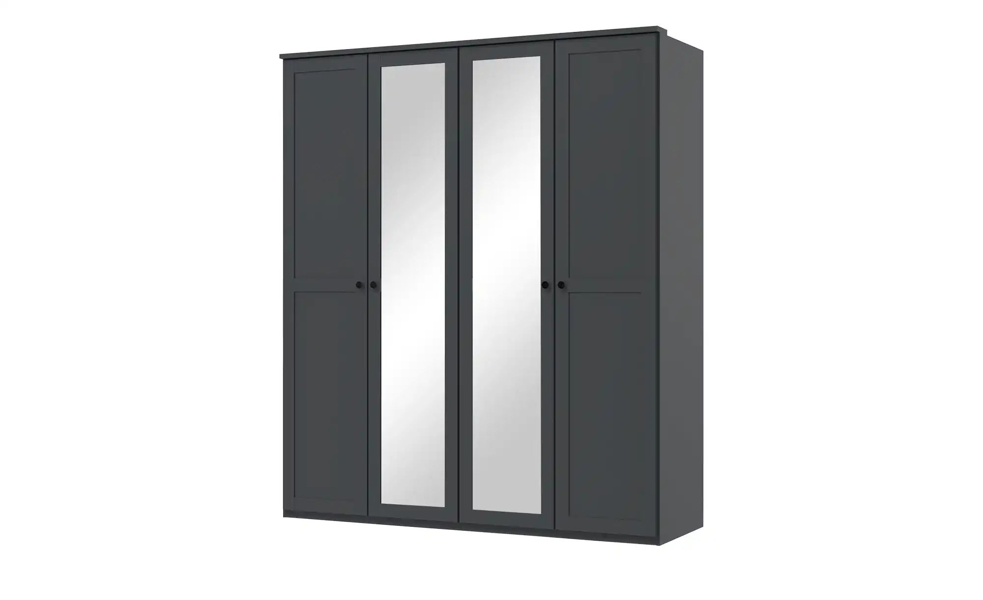 Drehtürenschrank  Chalet ¦ schwarz ¦ Maße (cm): B: 180 H: 210 T: 58 Schränk günstig online kaufen