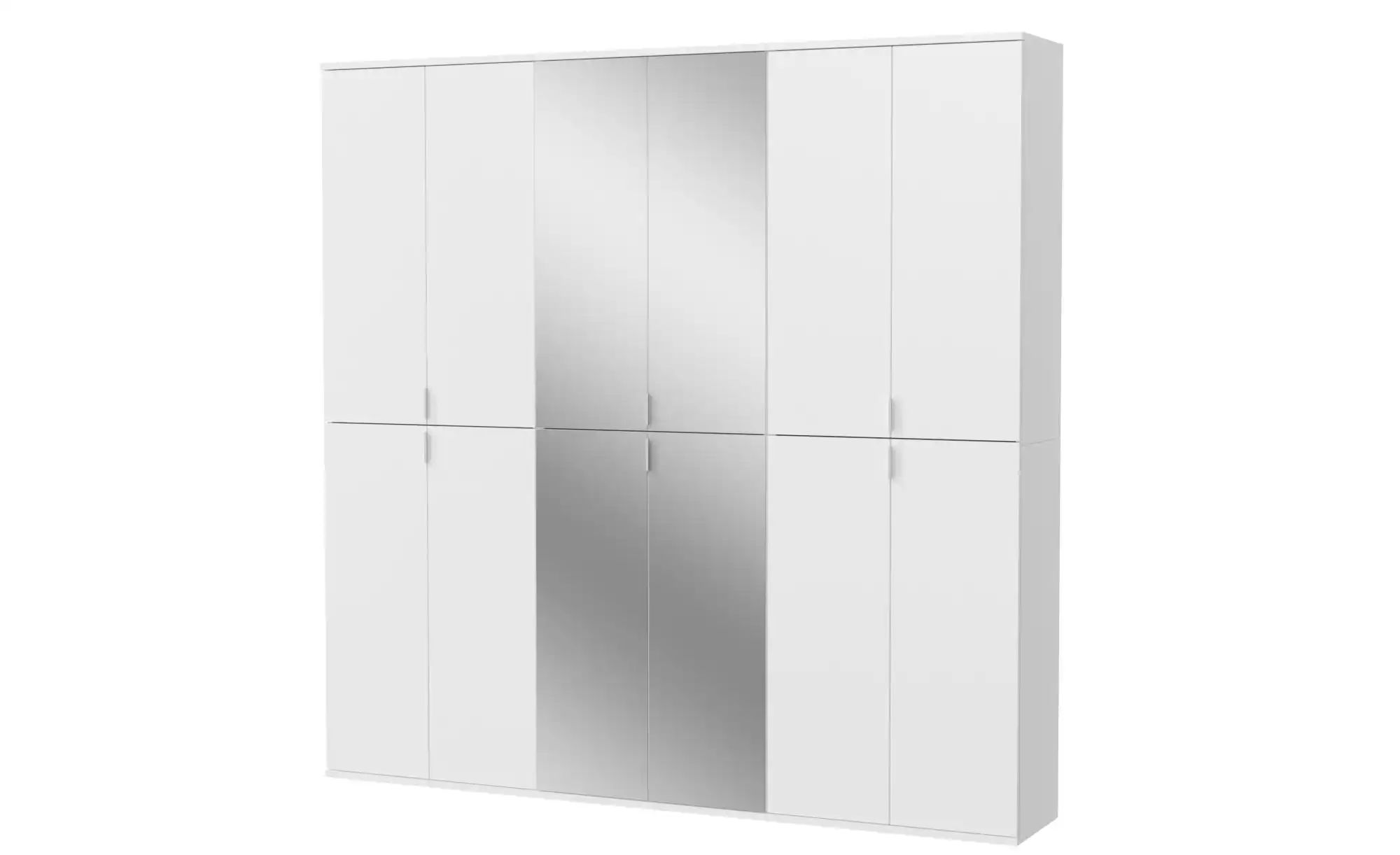 ebuy24 Kleiderschrank ProjektX Kleiderschrank 12 Türen weiß, Spiegel. günstig online kaufen