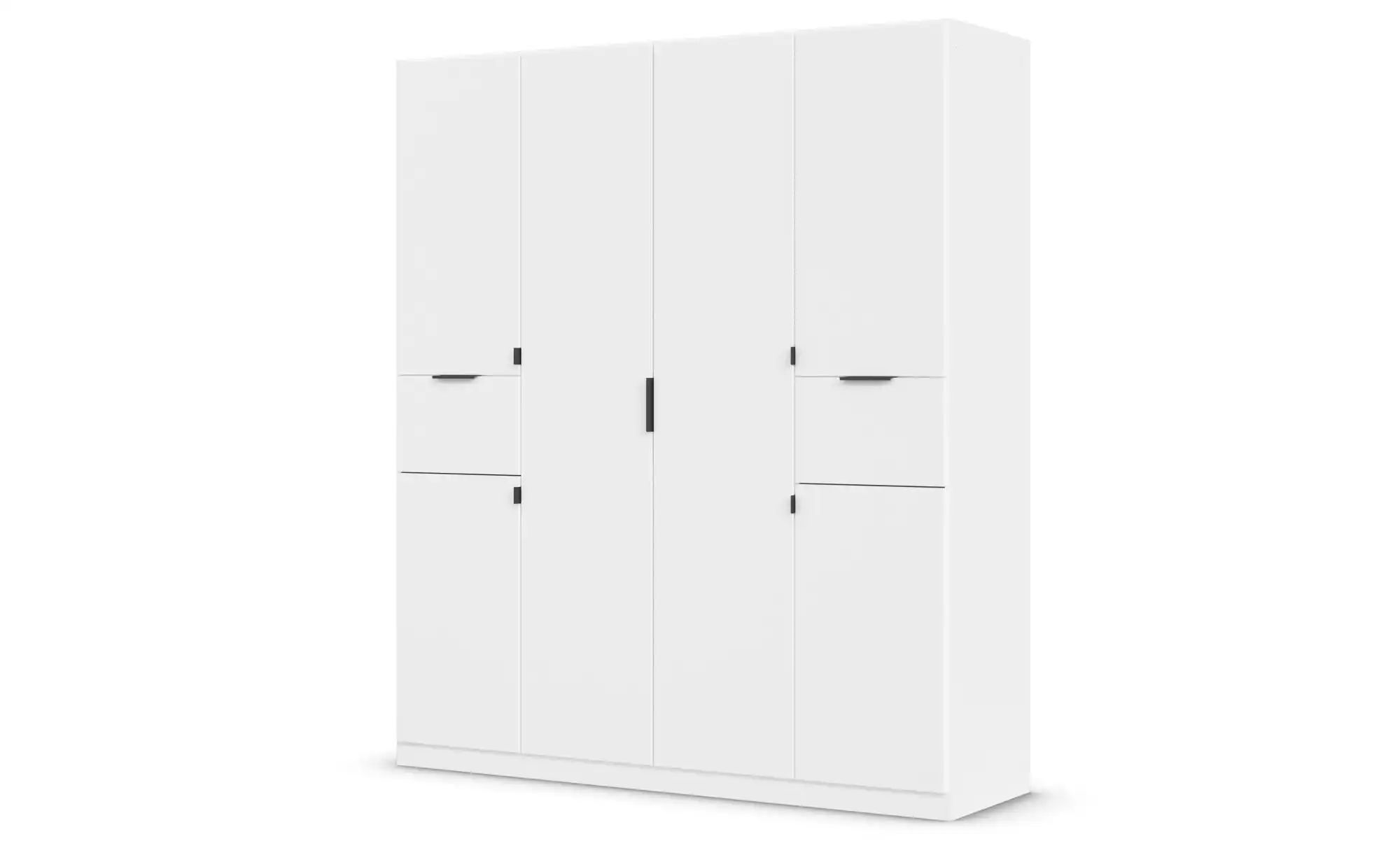 Drehtürenschrank  Thurso ¦ weiß ¦ Maße (cm): B: 181 H: 210 Schränke > Kleid günstig online kaufen