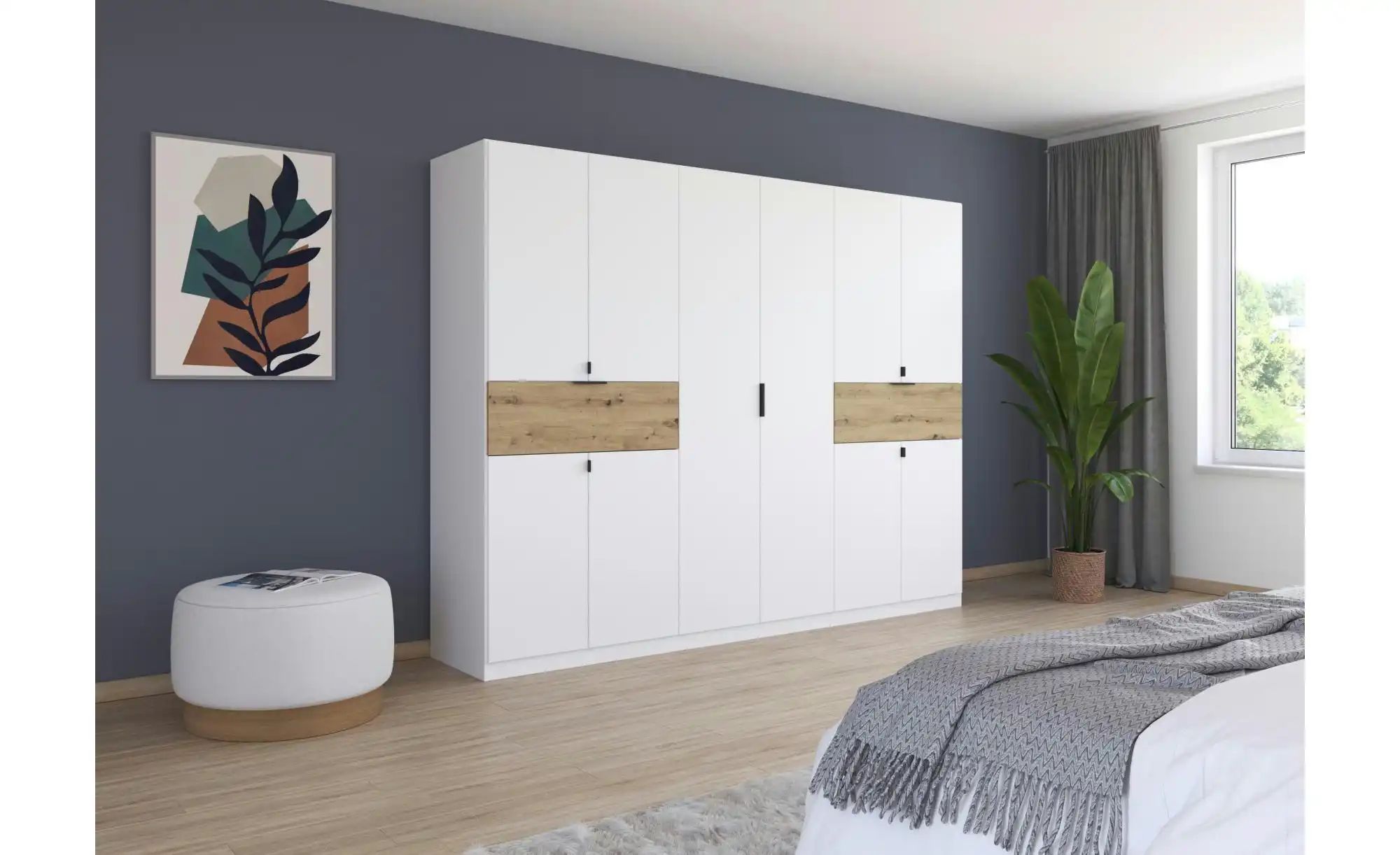 Thumbnail - Drehtürenschrank Thurso ¦ weiß ¦ Maße (cm): B: 271 H: 210 Schränke > Kleiderschränke > Drehtürenschränke - Höffner