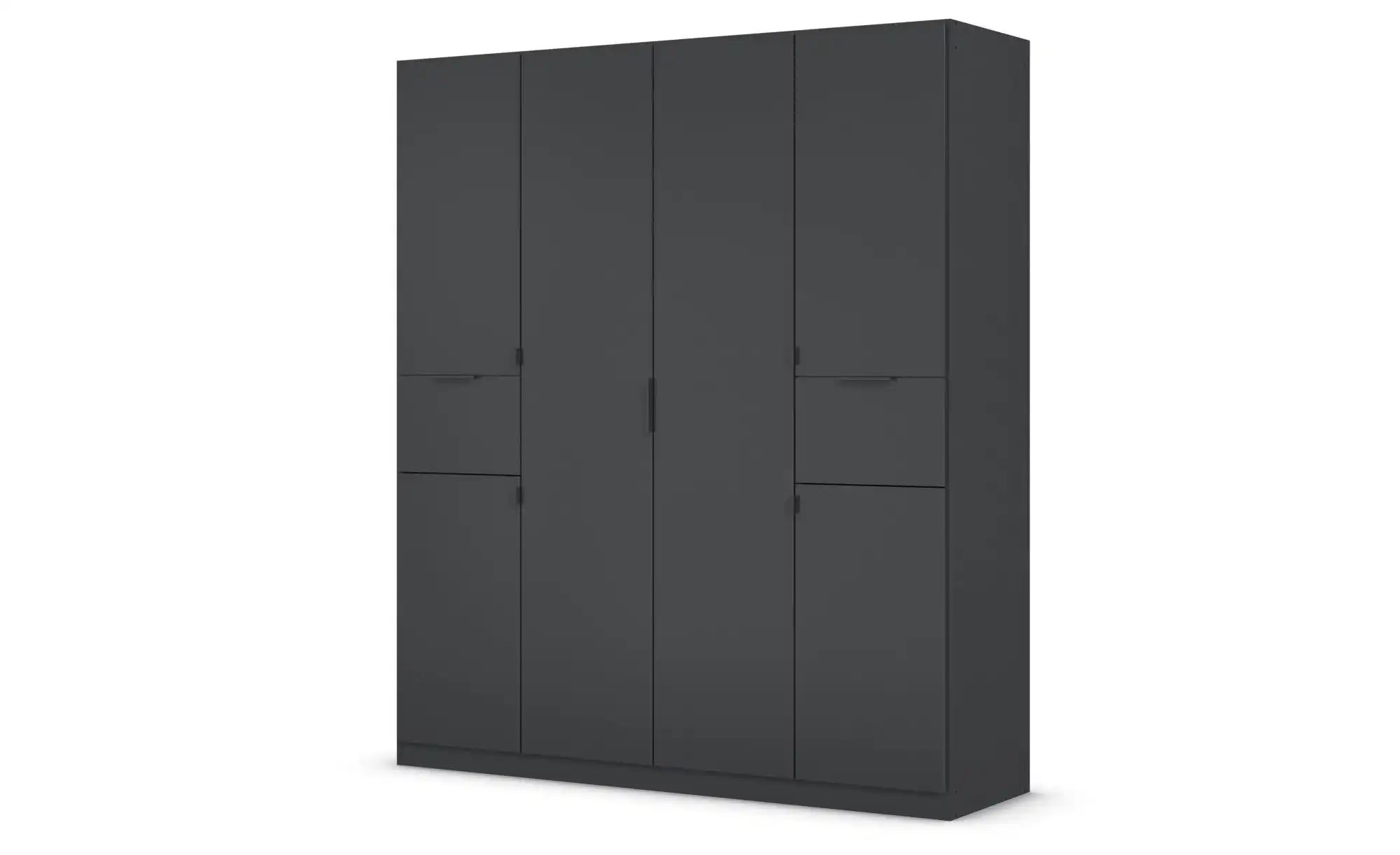 Drehtürenschrank  Thurso ¦ schwarz ¦ Maße (cm): B: 181 H: 210 Schränke > Kl günstig online kaufen
