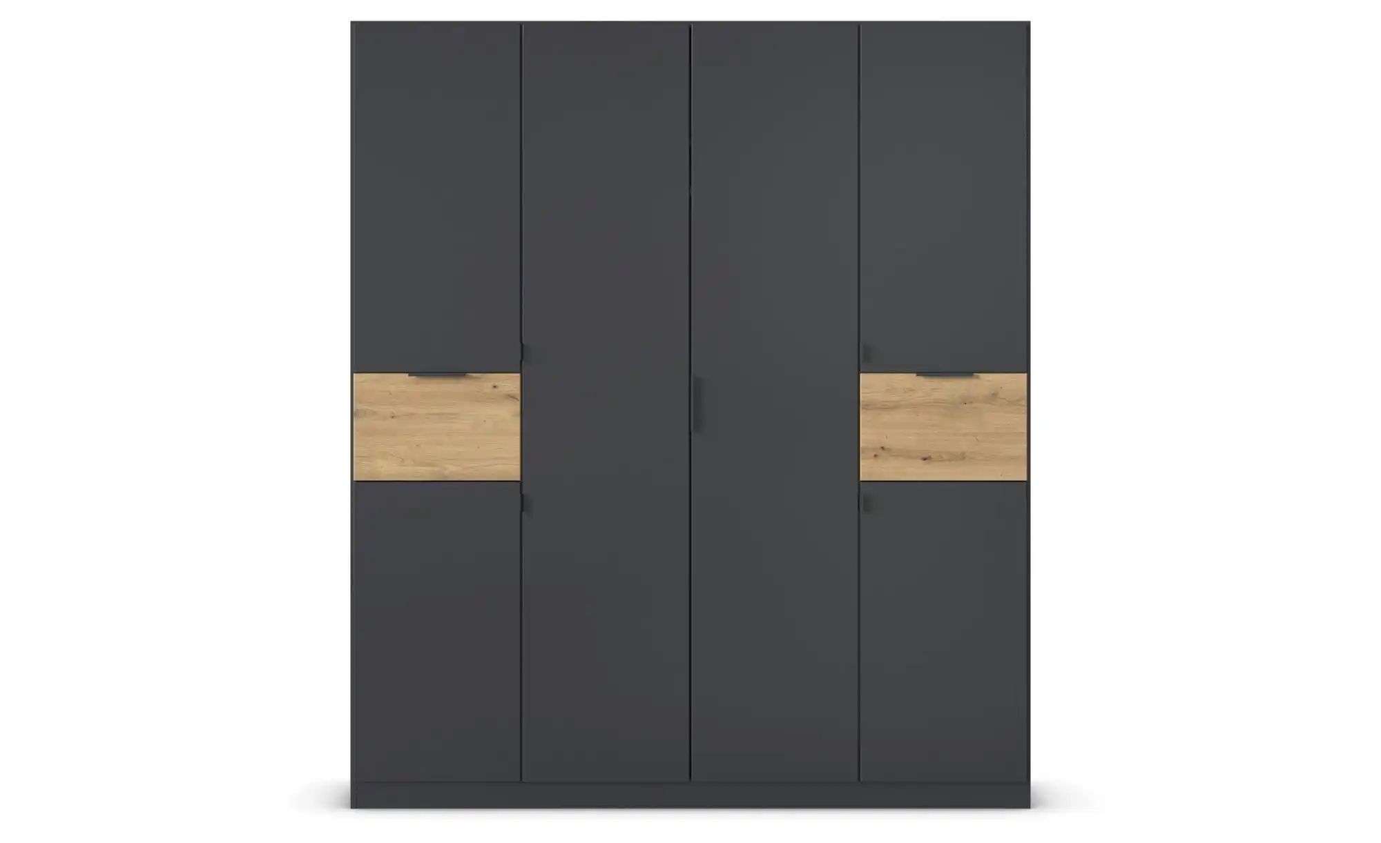 Thumbnail - Drehtürenschrank  Thurso ¦ schwarz ¦ Maße (cm): B: 181 H: 210 Schränke > Kleiderschränke > Drehtürenschränke - Höffner