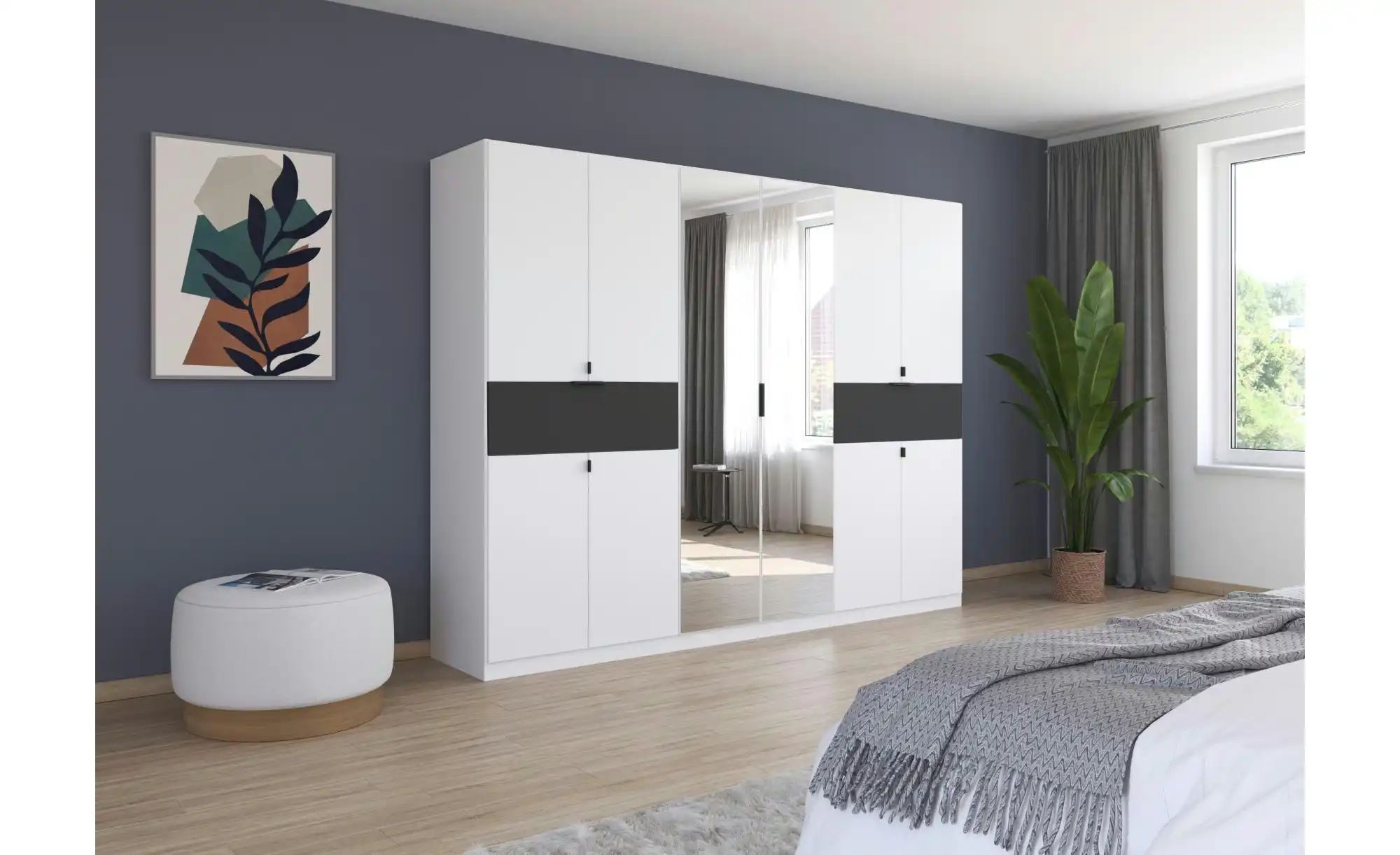 Thumbnail - Drehtürenschrank Thurso ¦ weiß ¦ Maße (cm): B: 271 H: 210 Schränke > Kleiderschränke > Drehtürenschränke - Höffner