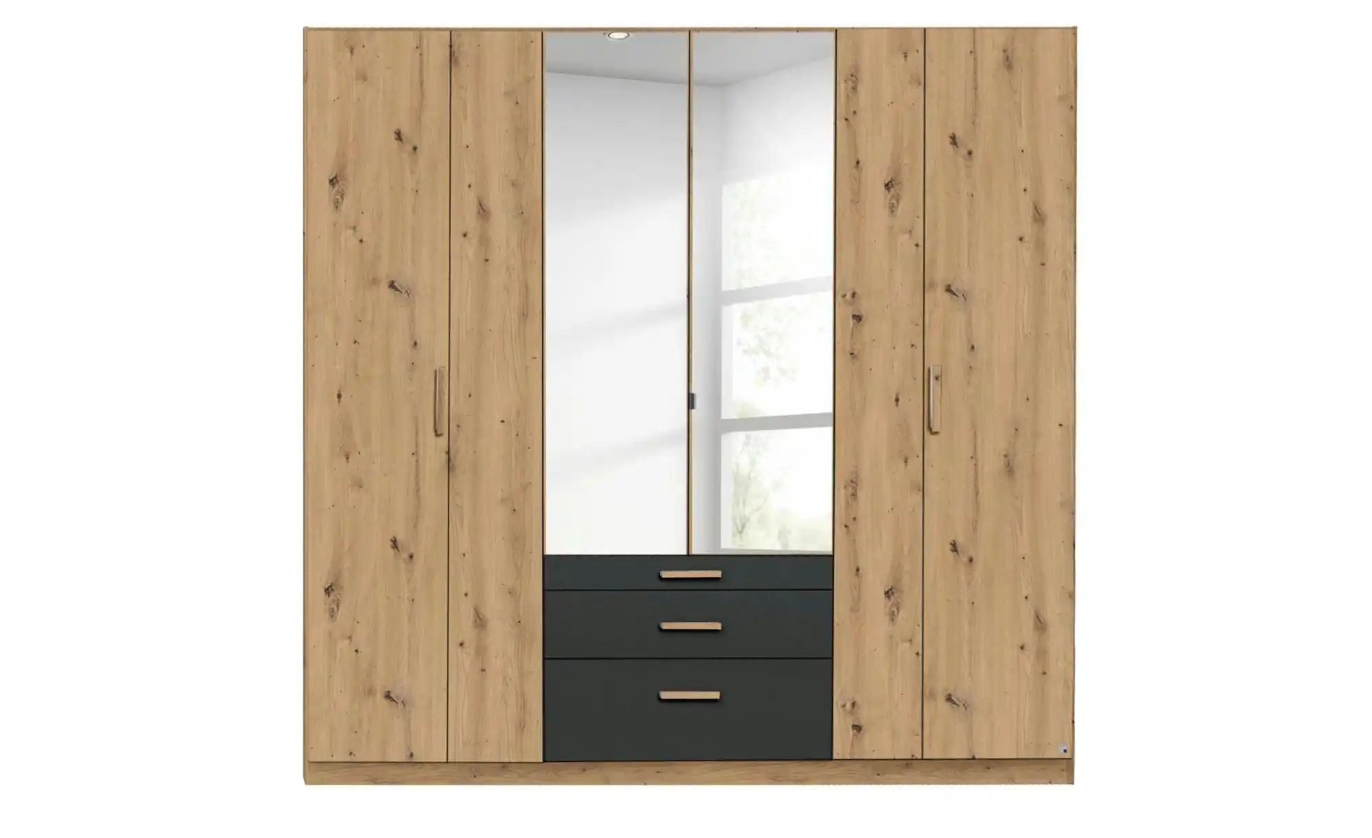 Drehtürenschrank  Moffat ¦ holzfarben ¦ Maße (cm): B: 226 H: 210 Schränke > günstig online kaufen
