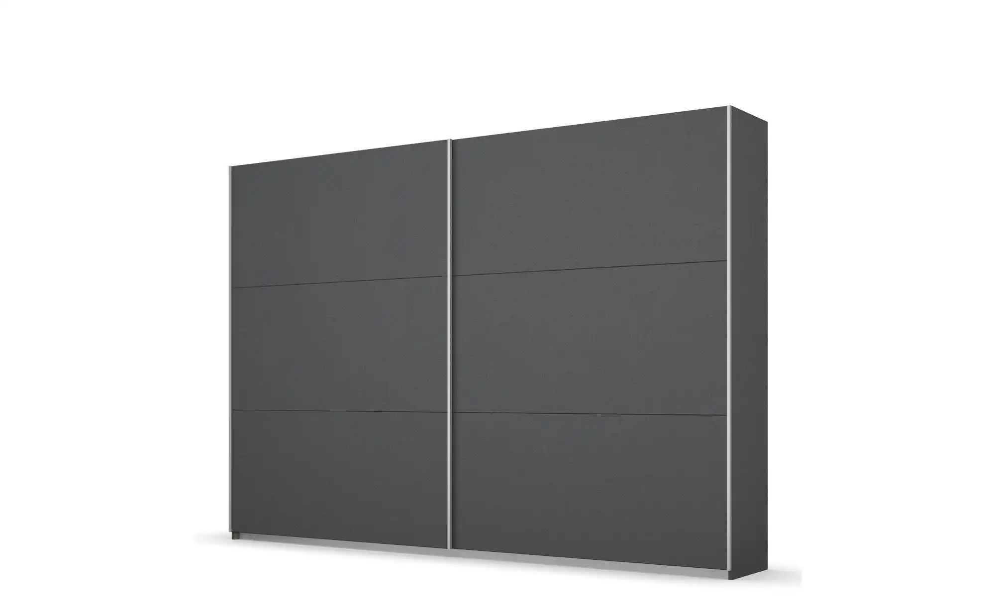 Schwebetürenschrank  Acton ¦ grau ¦ Maße (cm): B: 261 H: 210 Schränke > Kle günstig online kaufen