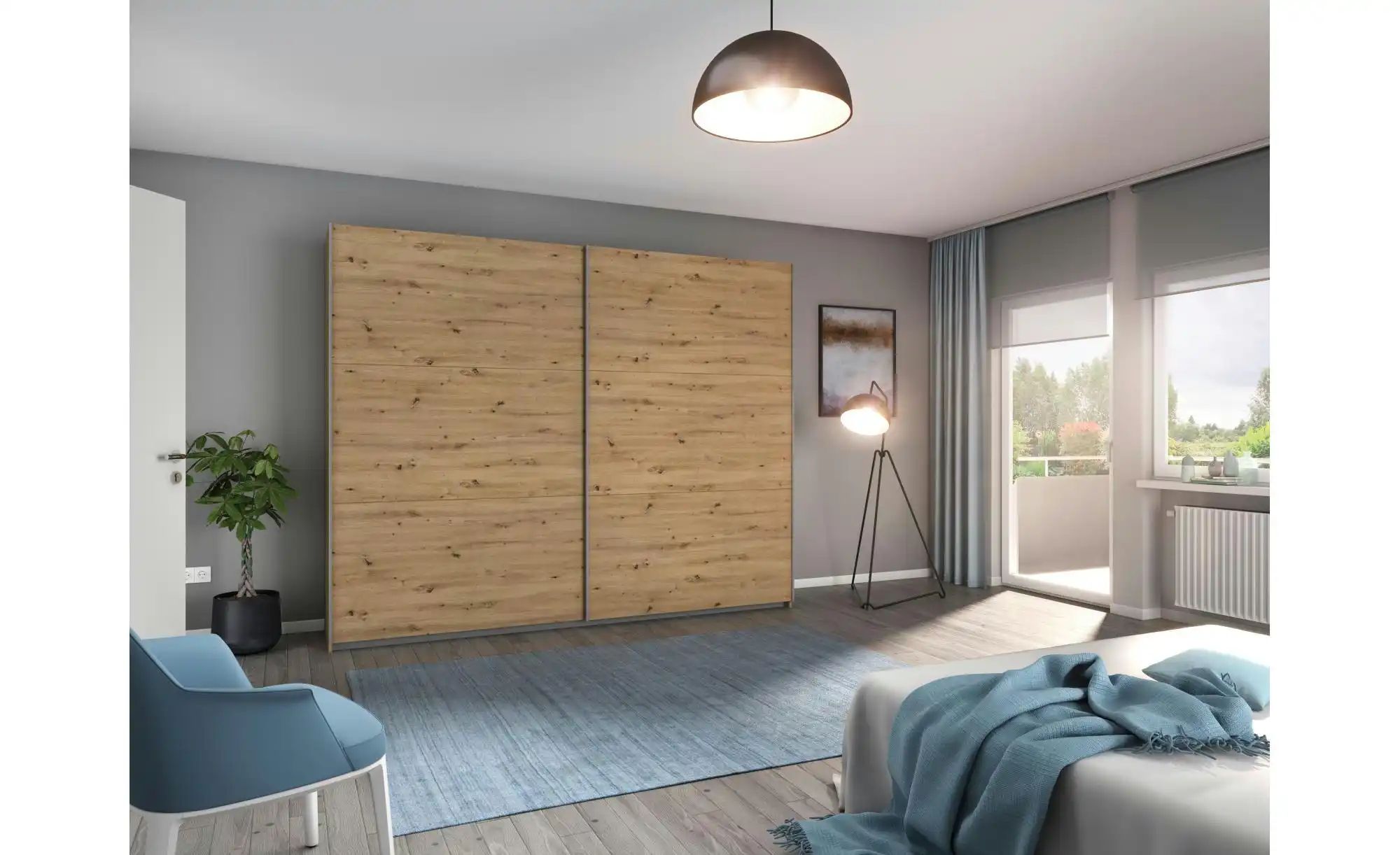 Schwebetürenschrank  Acton ¦ holzfarben ¦ Maße (cm): B: 261 H: 210 Schränke günstig online kaufen