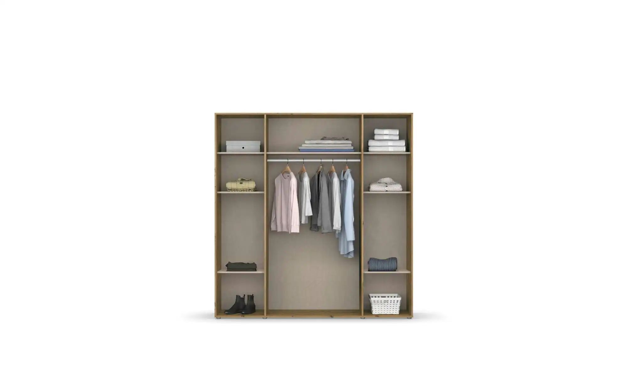 Drehtürenschrank  Yarm ¦ braun ¦ Maße (cm): B: 187 H: 194 Schränke > Kleide günstig online kaufen