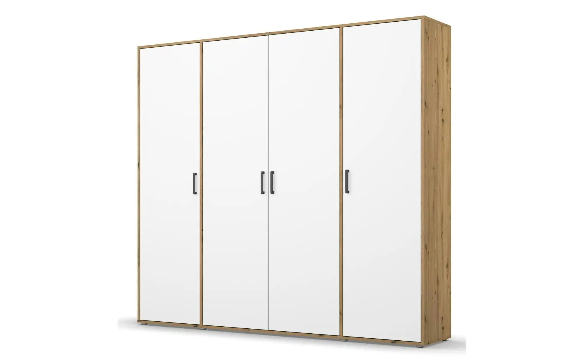 Drehtürenschrank  Yarm ¦ braun ¦ Maße (cm): B: 187 H: 194 Schränke > Kleide günstig online kaufen