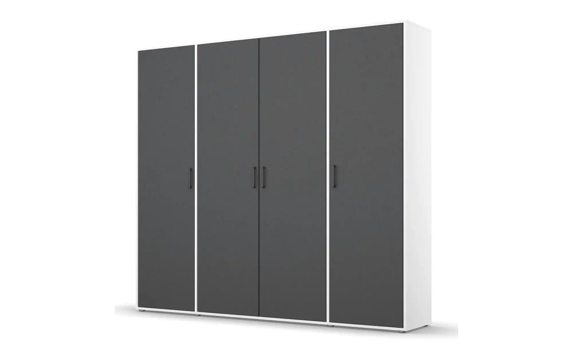 Drehtürenschrank  Yarm ¦ weiß ¦ Maße (cm): B: 187 H: 194 Schränke > Kleider günstig online kaufen