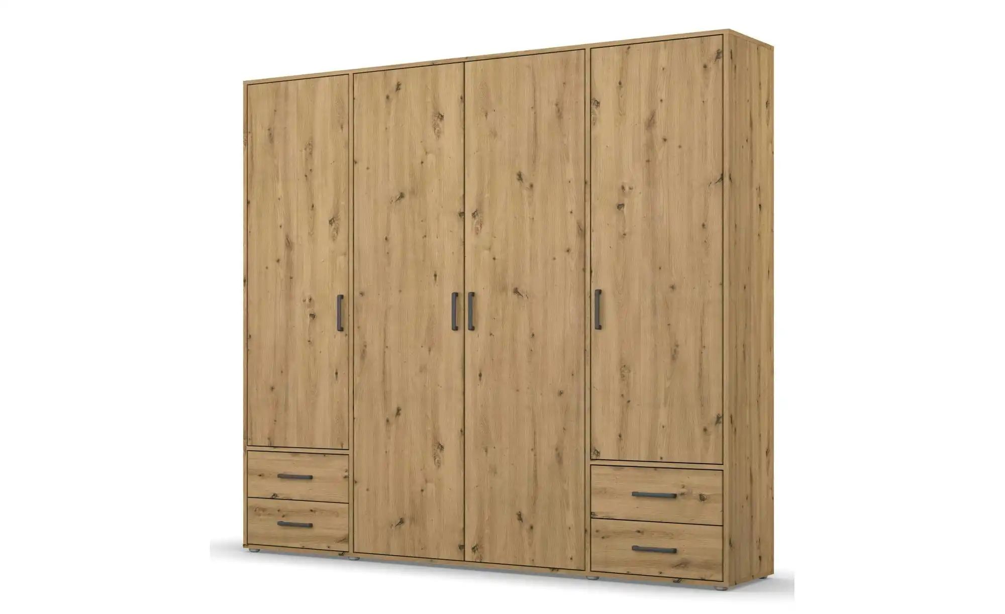 Drehtürenschrank  Yarm ¦ braun ¦ Maße (cm): B: 187 H: 194 Schränke > Kleide günstig online kaufen