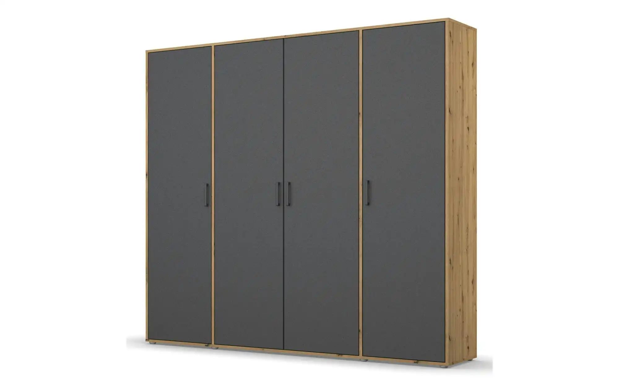 Drehtürenschrank  Yarm ¦ braun ¦ Maße (cm): B: 187 H: 194 Schränke > Kleide günstig online kaufen