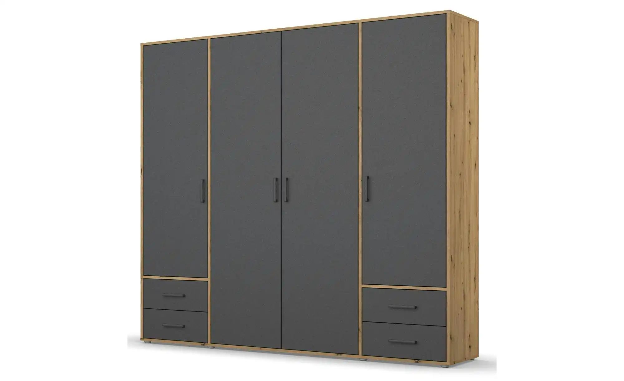 Drehtürenschrank  Yarm ¦ braun ¦ Maße (cm): B: 187 H: 194 Schränke > Kleide günstig online kaufen