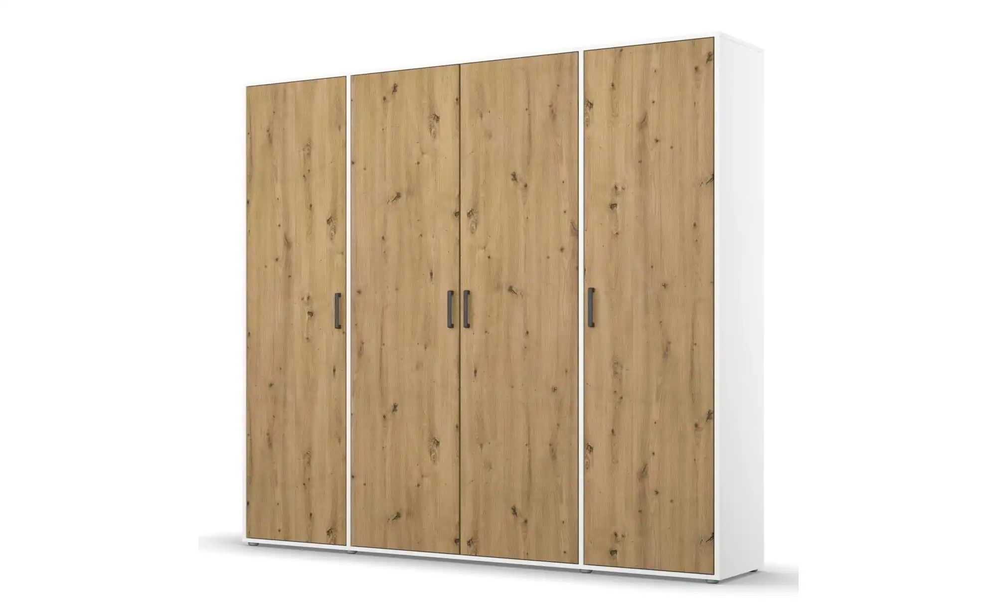 Drehtürenschrank  Yarm ¦ weiß ¦ Maße (cm): B: 187 H: 194 Schränke > Kleider günstig online kaufen