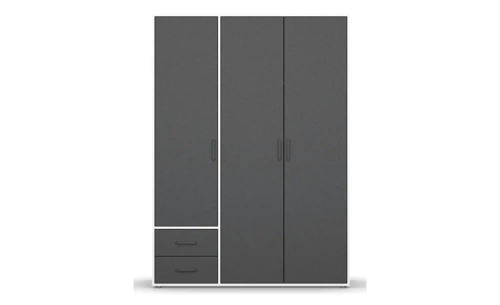 Drehtürenschrank  Yarm ¦ weiß ¦ Maße (cm): B: 140 H: 194 Schränke > Kleider günstig online kaufen