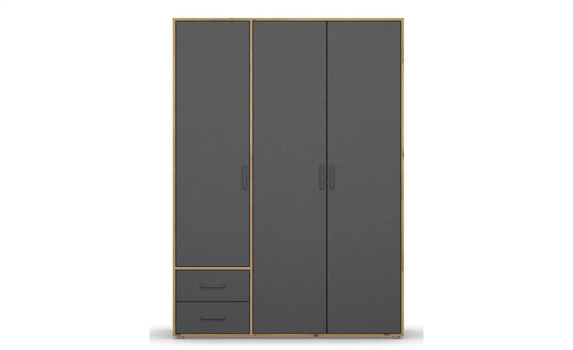 Drehtürenschrank  Yarm ¦ braun ¦ Maße (cm): B: 140 H: 194 Schränke > Kleide günstig online kaufen