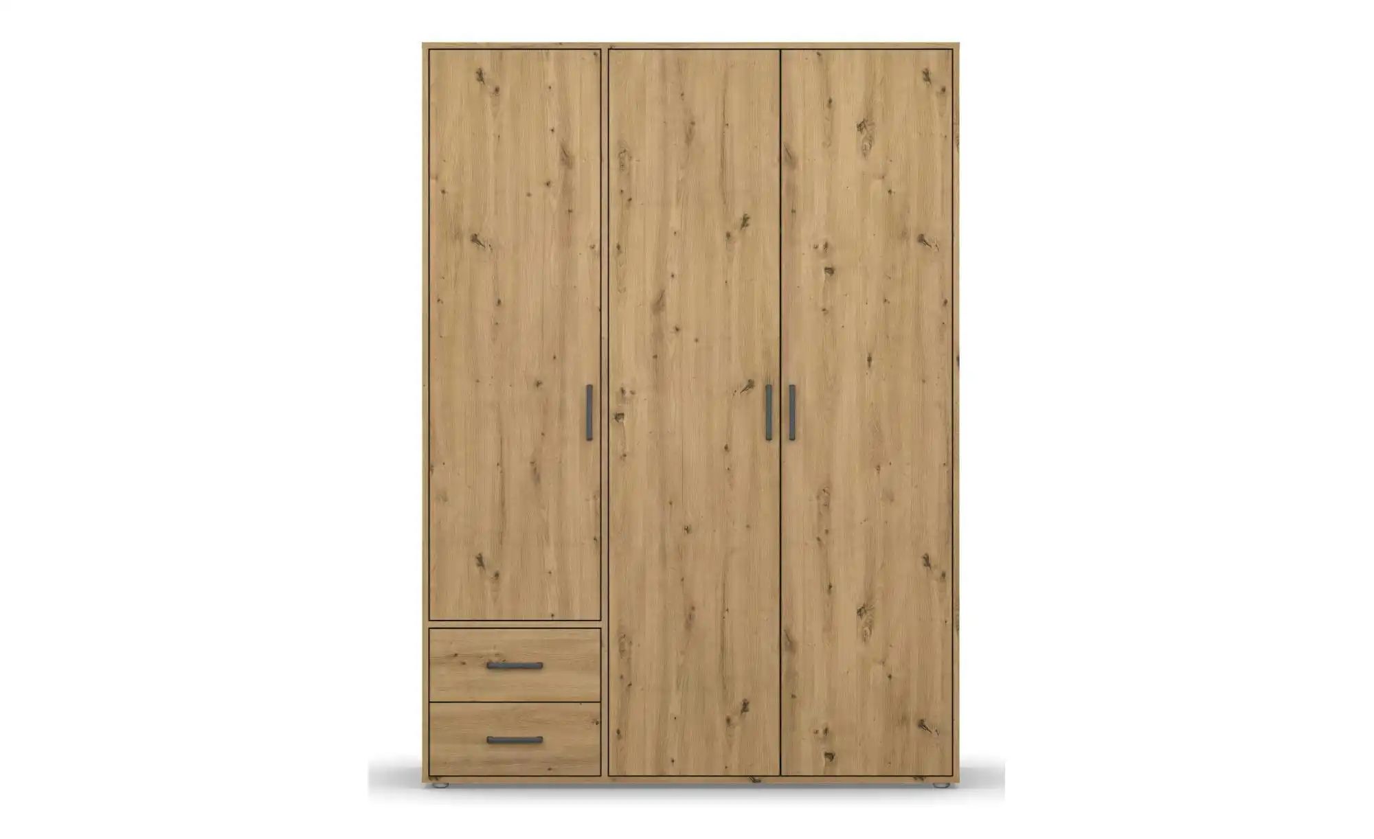 Drehtürenschrank  Yarm ¦ braun ¦ Maße (cm): B: 140 H: 194 Schränke > Kleide günstig online kaufen