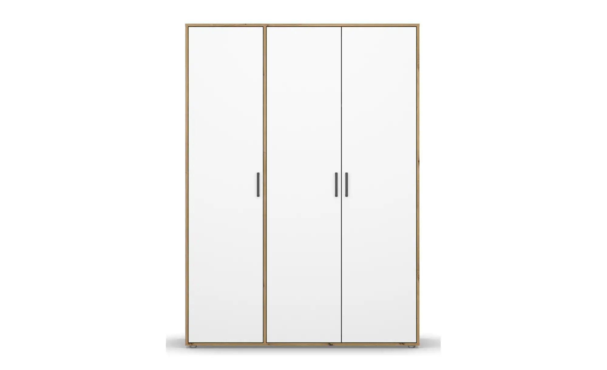 Drehtürenschrank  Yarm ¦ braun ¦ Maße (cm): B: 140 H: 194 Schränke > Kleide günstig online kaufen
