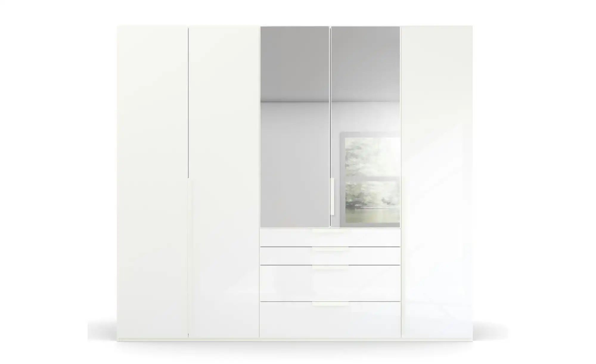Drehtürenschrank  Port Talbot ¦ weiß ¦ Maße (cm): B: 251 H: 223 Schränke > günstig online kaufen