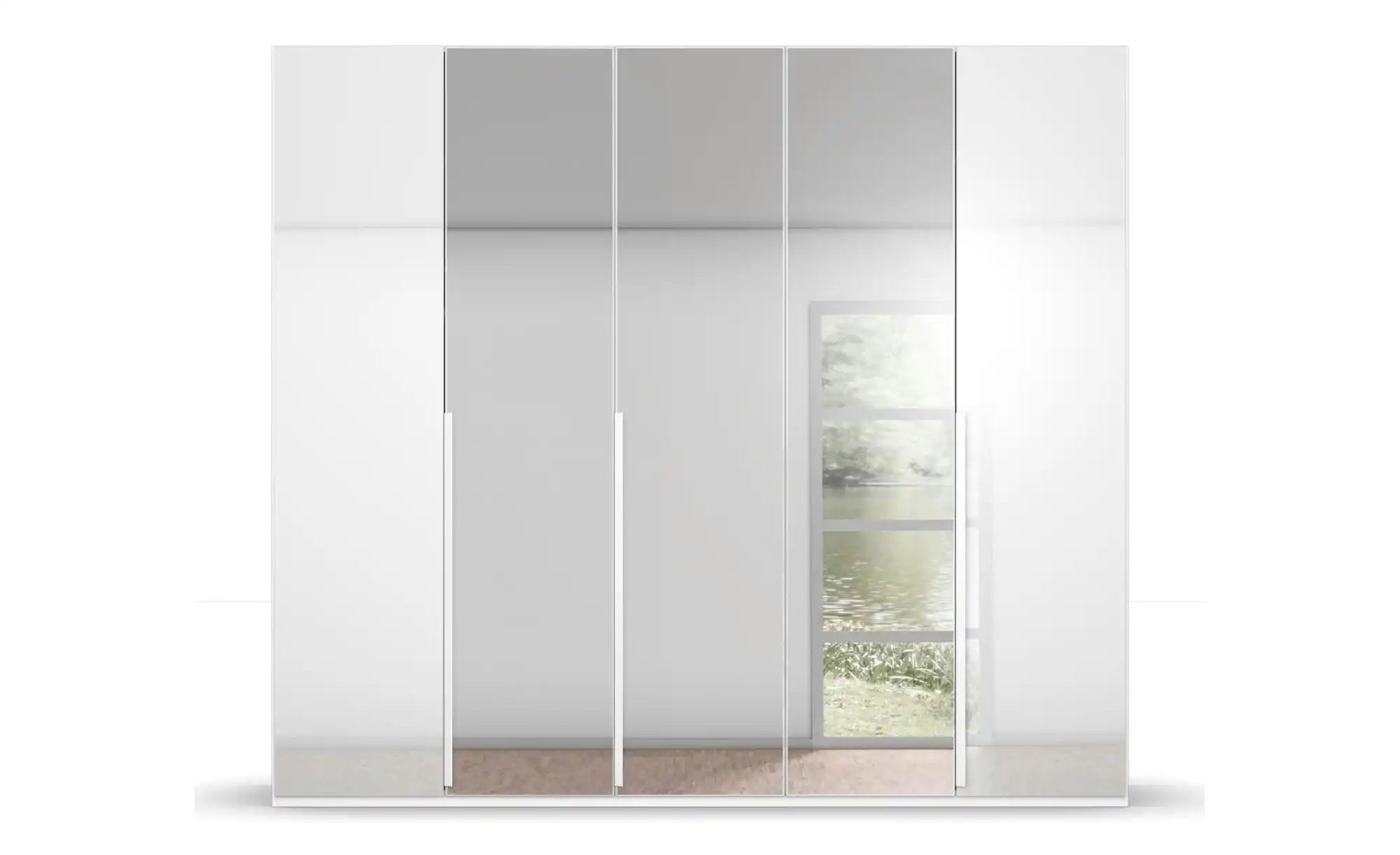 Drehtürenschrank  Port Talbot ¦ weiß ¦ Maße (cm): B: 251 H: 223 Schränke > günstig online kaufen