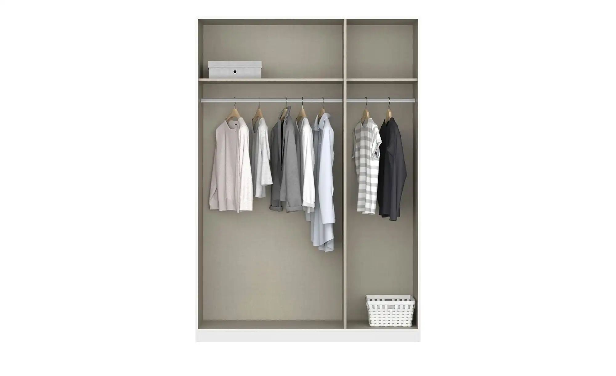 Thumbnail - Drehtürenschrank  Piove ¦ grau ¦ Maße (cm): B: 136 H: 197 T: 54.0 Schränke > Kleiderschränke > Drehtürenschränke - Höffn...