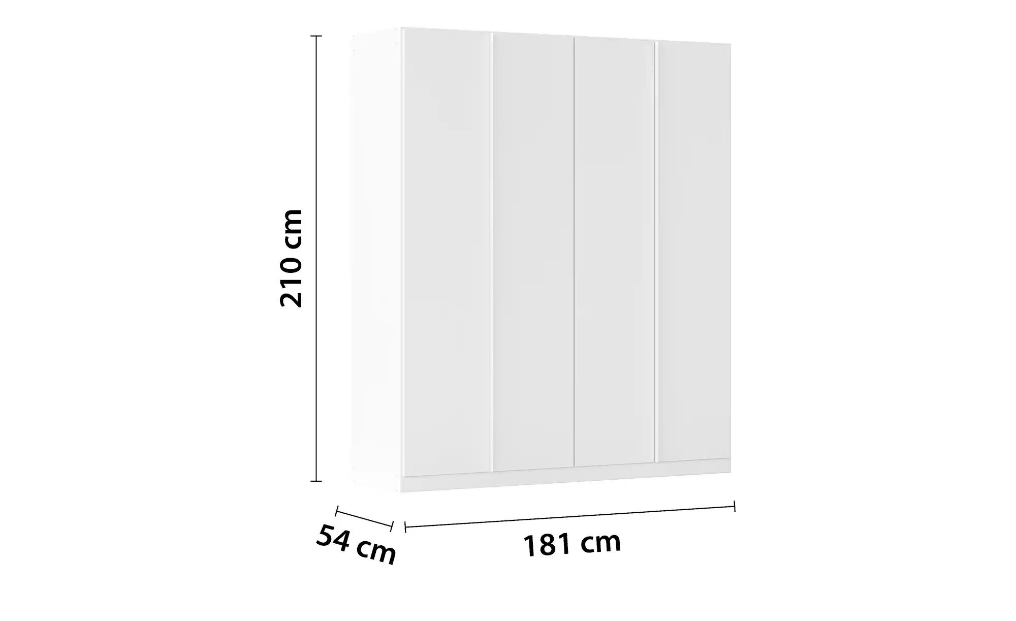 Rauch Möbel Drehtürenschrank 181 x 210 x 54 cm (B/H/T) günstig online kaufen