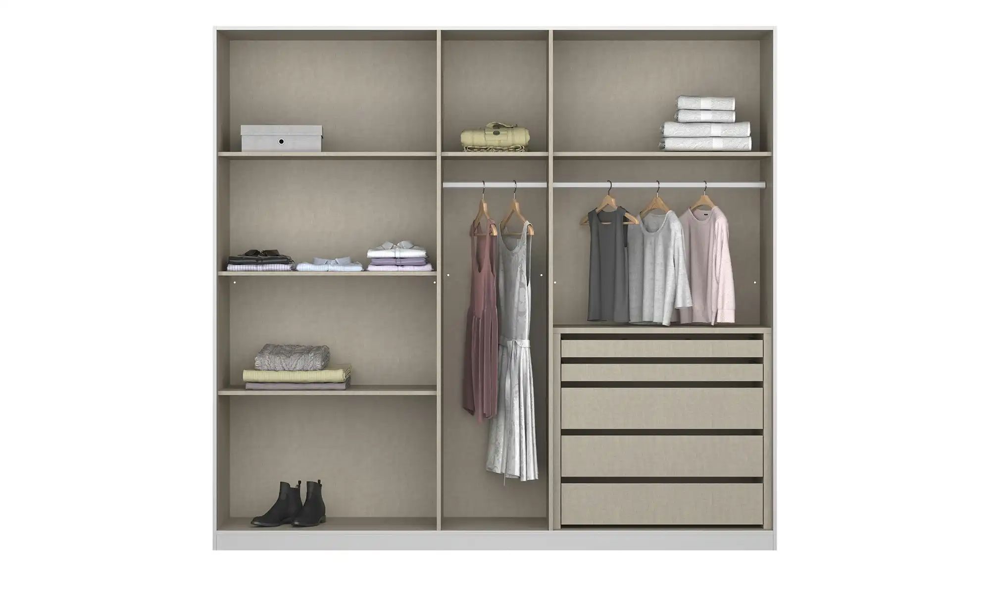 Thumbnail - Drehtürenschrank  Monostar ¦ weiß ¦ Maße (cm): B: 226 H: 210 T: 54.0 Schränke > Kleiderschränke > Drehtürenschränke - Hö...