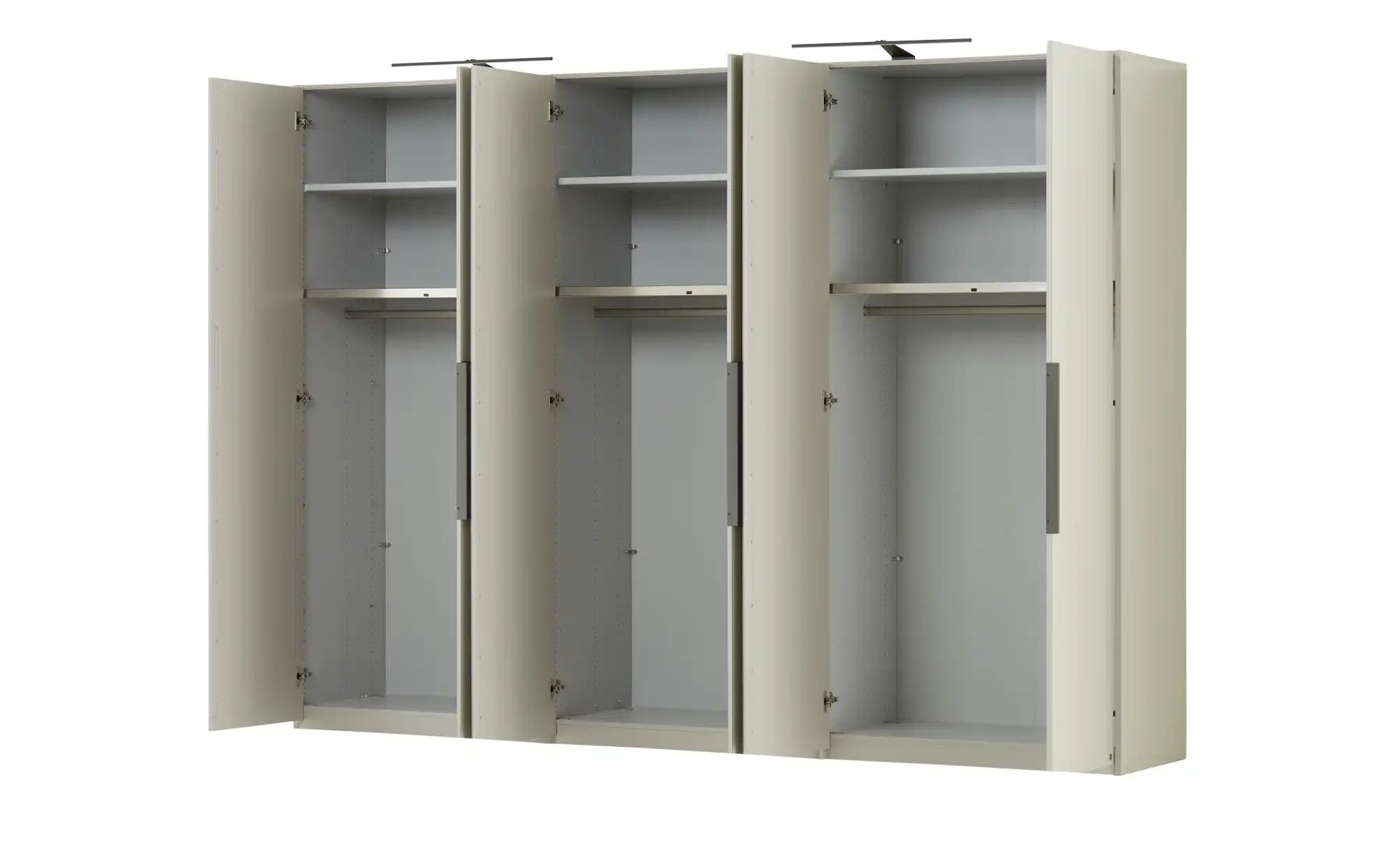 Thumbnail - LEONARDO Drehtürenschrank 6 türig Avignon ¦ grau ¦ Maße (cm): B: 300 H: 216 T: 58.0 Schränke > Kleiderschränke > Drehtür...