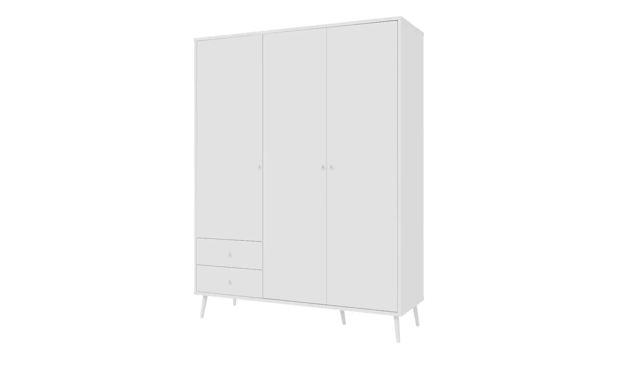 Kleiderschrank  Hemsby ¦ weiß ¦ Maße (cm): B: 154,2 H: 201,7 T: 52.2 Schrän günstig online kaufen