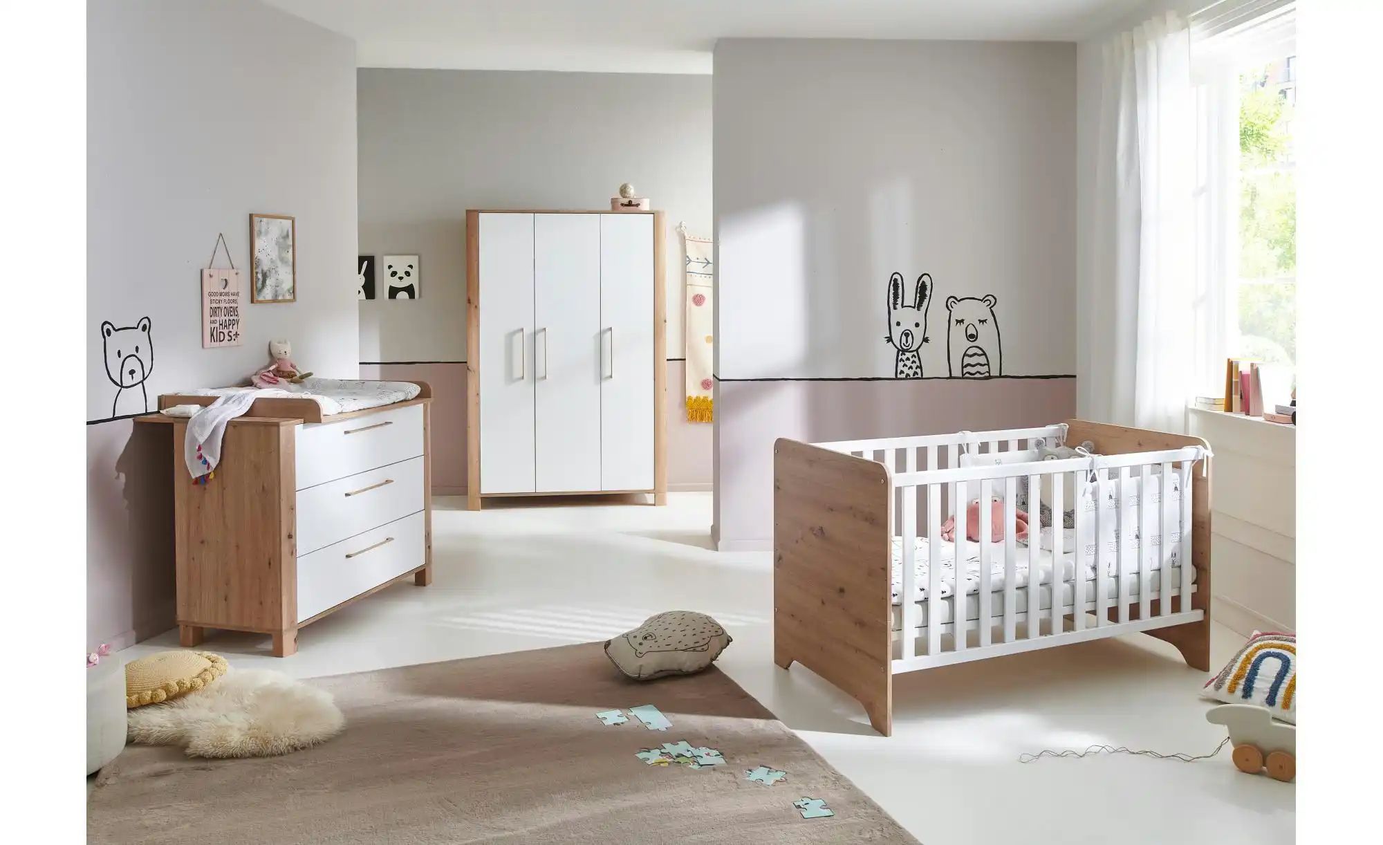 Thumbnail - Drehtürenschrank Marlon  Marlon ¦ mehrfarbig ¦ Maße (cm): B: 130 H: 195 Baby > Babymöbel > Babykleiderschränke - Höffner