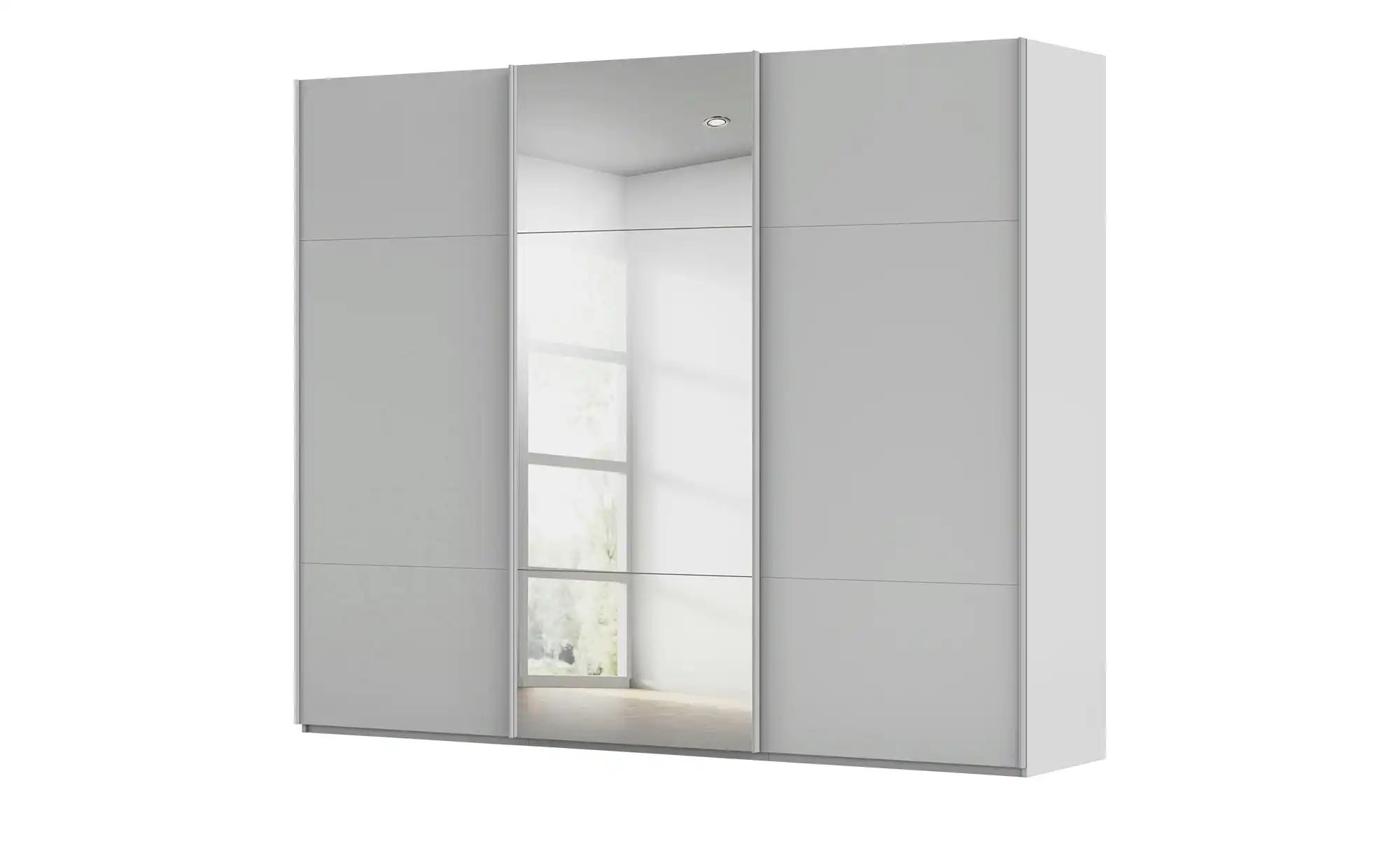 meinSchrank Schwebetürenschrank inklusive Zubehör Regina ¦ grau ¦ Maße (cm) günstig online kaufen