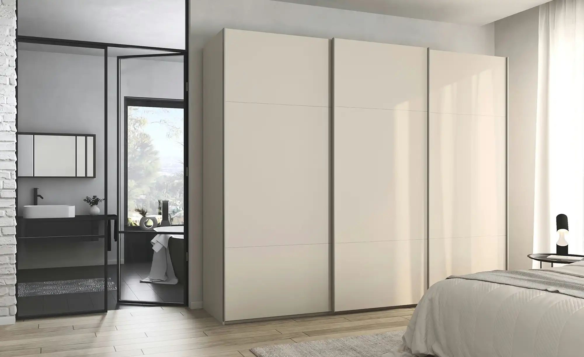 meinSchrank Schwebetürenschrank inklusive Zubehör Regina ¦ beige ¦ Maße (cm günstig online kaufen