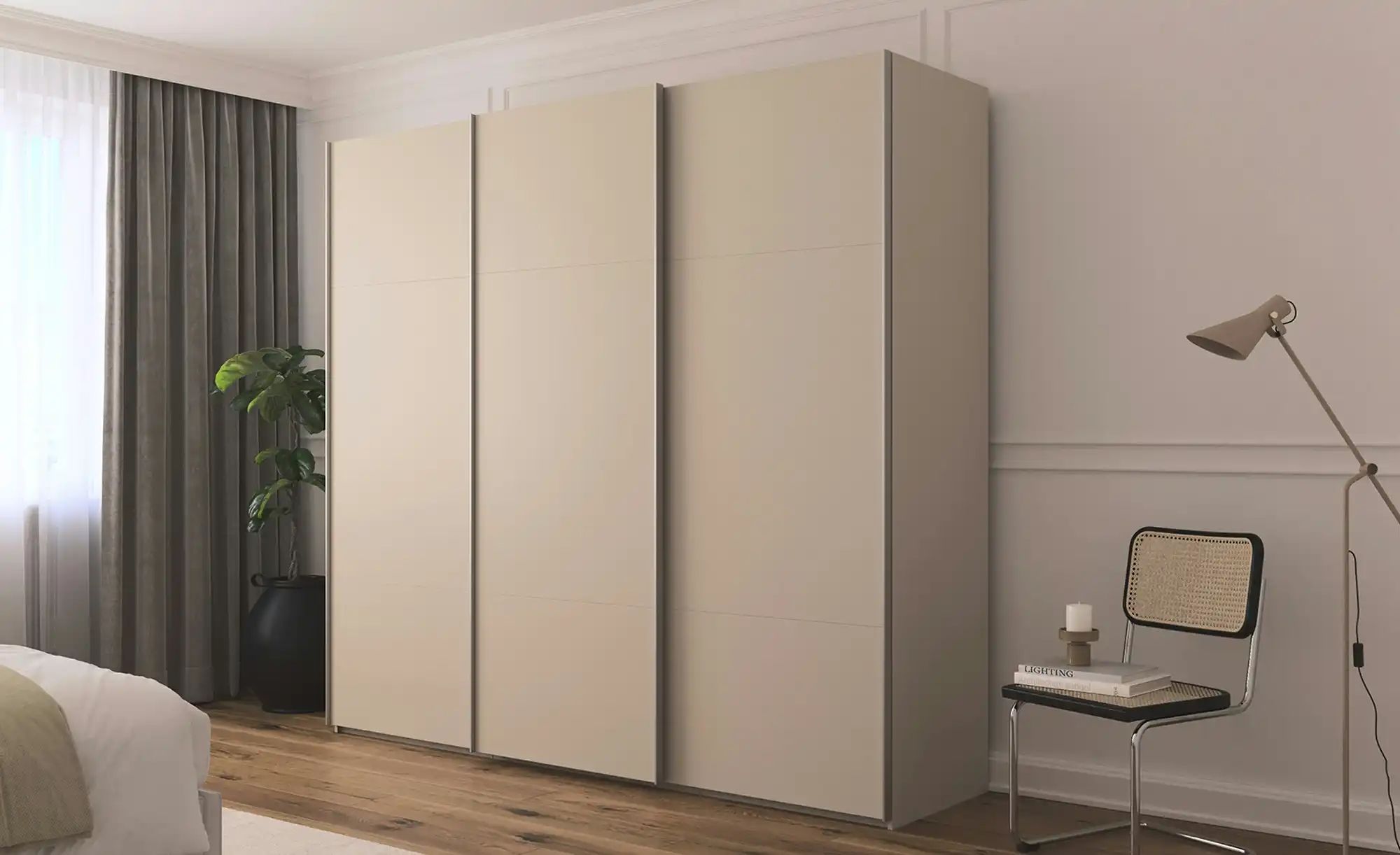 meinSchrank Schwebetürenschrank inklusive Zubehör Regina ¦ beige ¦ Maße (cm günstig online kaufen