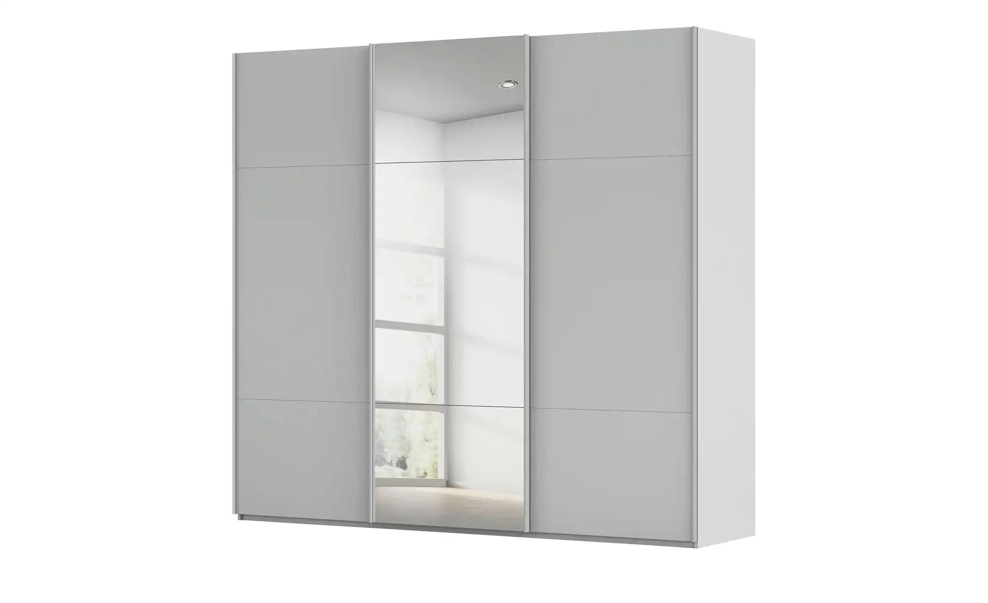 meinSchrank Schwebetürenschrank inklusive Zubehör Regina ¦ grau ¦ Maße (cm) günstig online kaufen