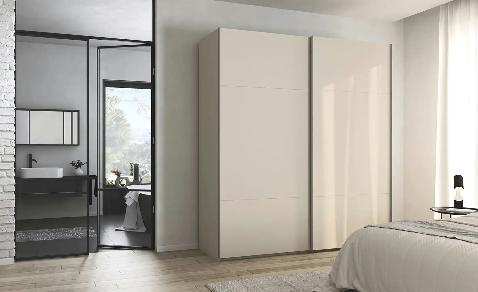 meinSchrank Schwebetürenschrank inklusive Zubehör Regina ¦ beige ¦ Maße (cm günstig online kaufen