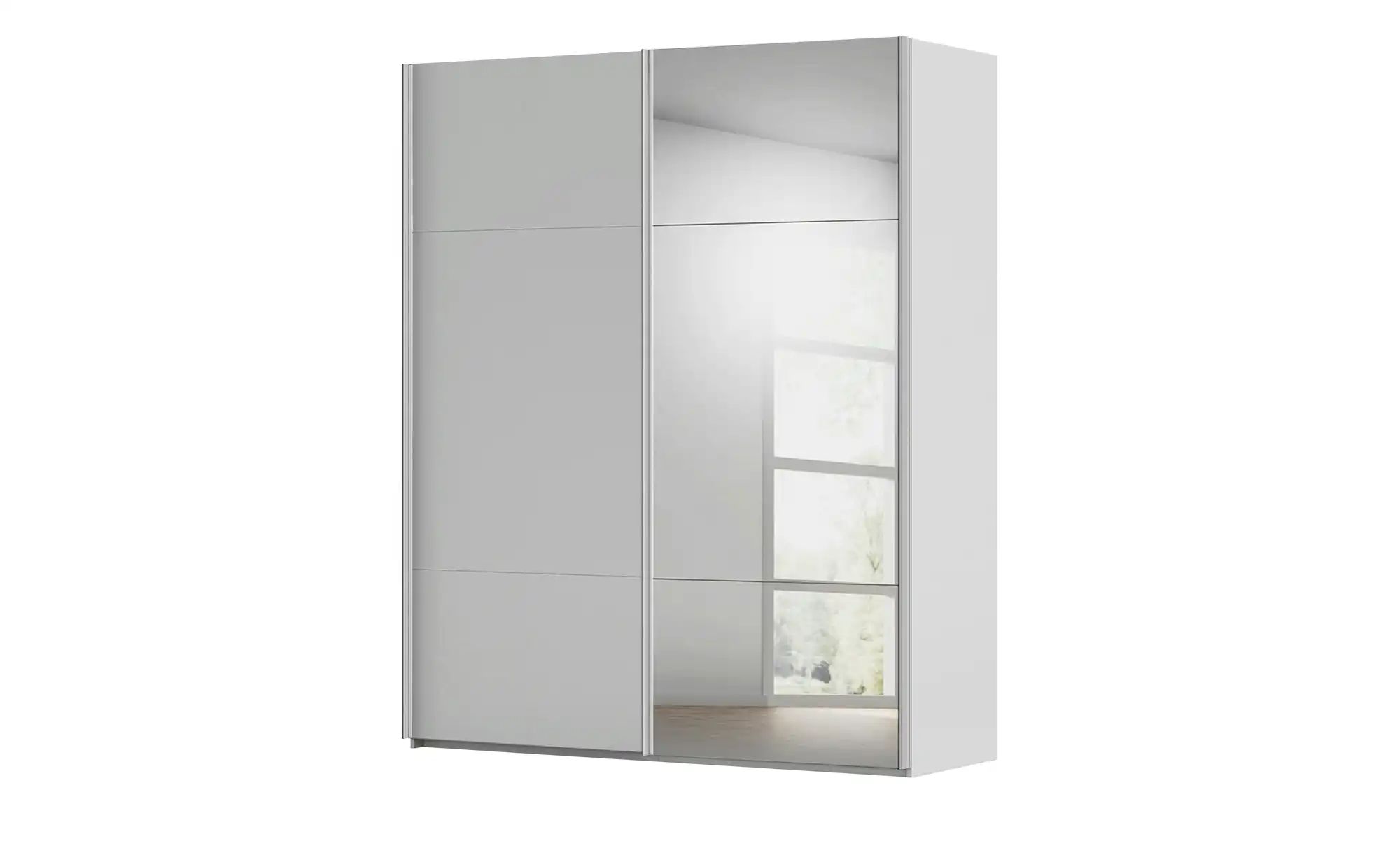 meinSchrank Schwebetürenschrank inklusive Zubehör Regina ¦ grau ¦ Maße (cm) günstig online kaufen