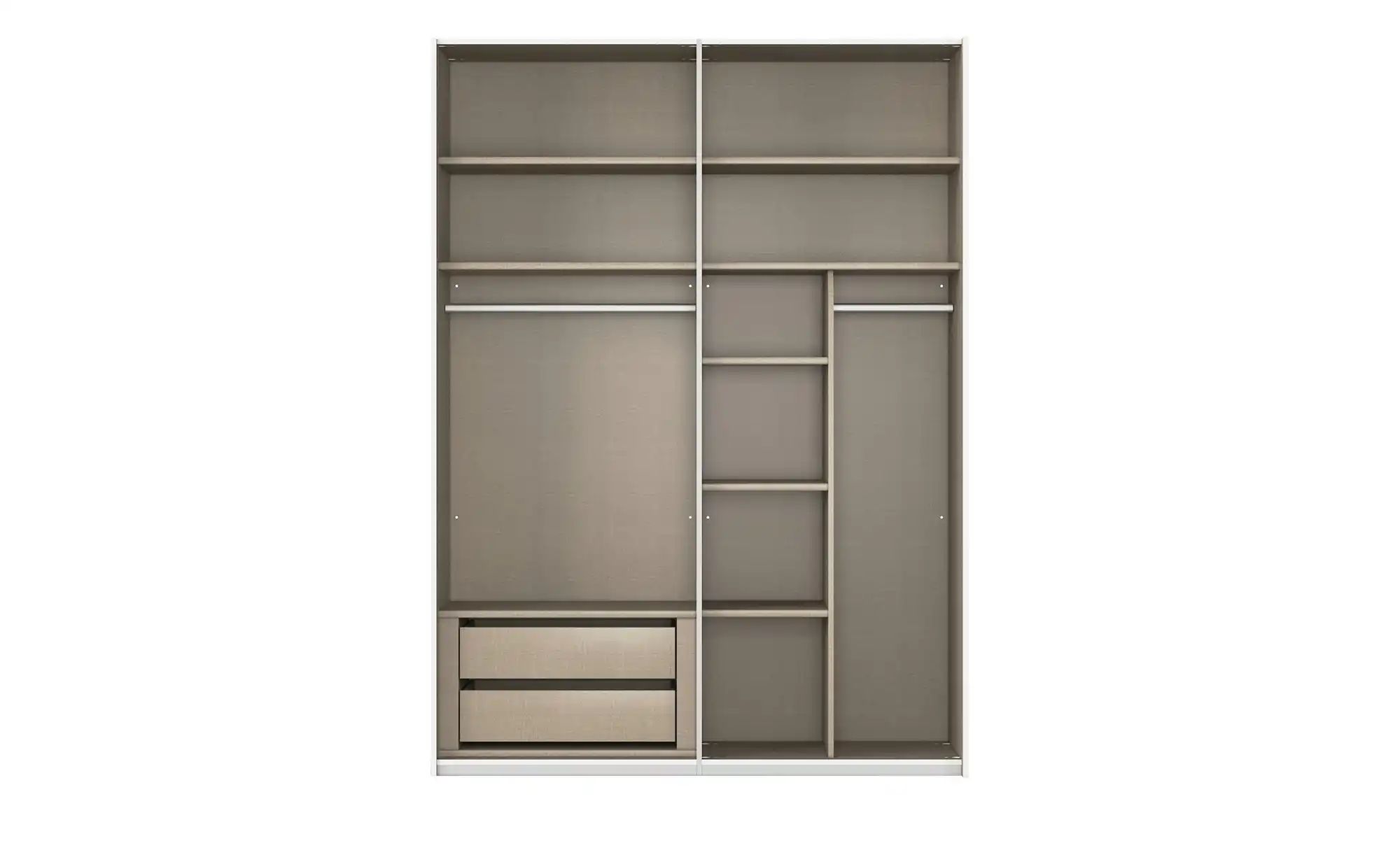 meinSchrank Schwebetürenschrank inklusive Zubehör Regina ¦ weiß ¦ Maße (cm) günstig online kaufen