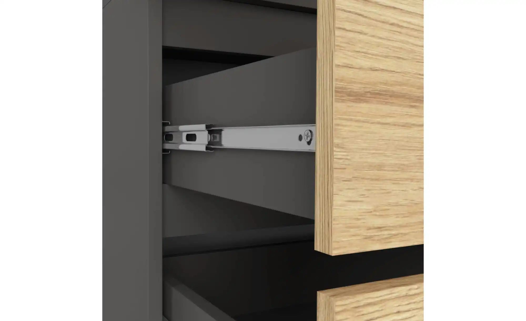 Thumbnail - Drehtürenschrank mit 2 Schubladen Oda ¦ mehrfarbig ¦ Maße (cm): B: 90 H: 180 Schränke > Kleiderschränke > Drehtürenschrä...