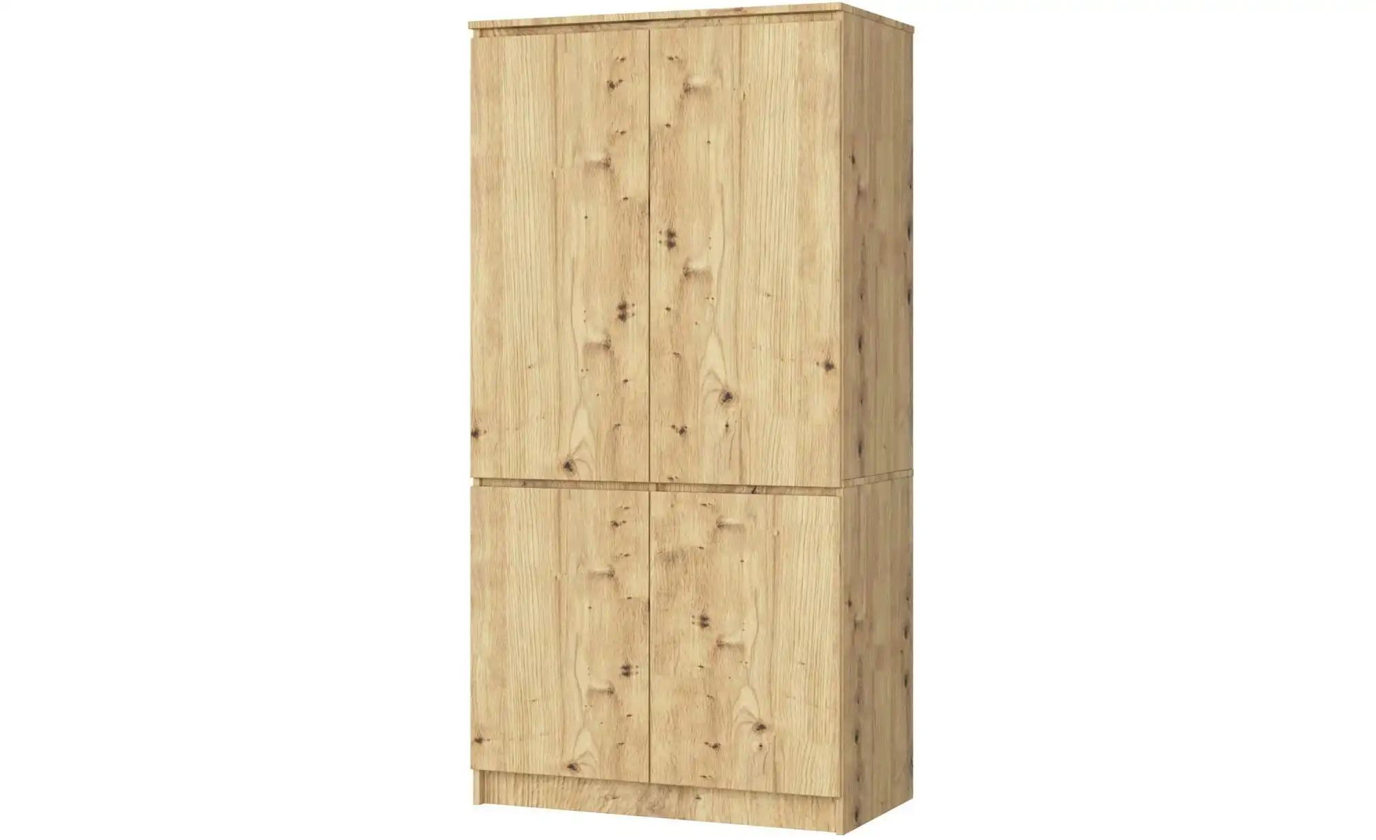 Drehtürenschrank 90 cm breit Valentina ¦ holzfarben ¦ Maße (cm): B: 90 H: 1 günstig online kaufen