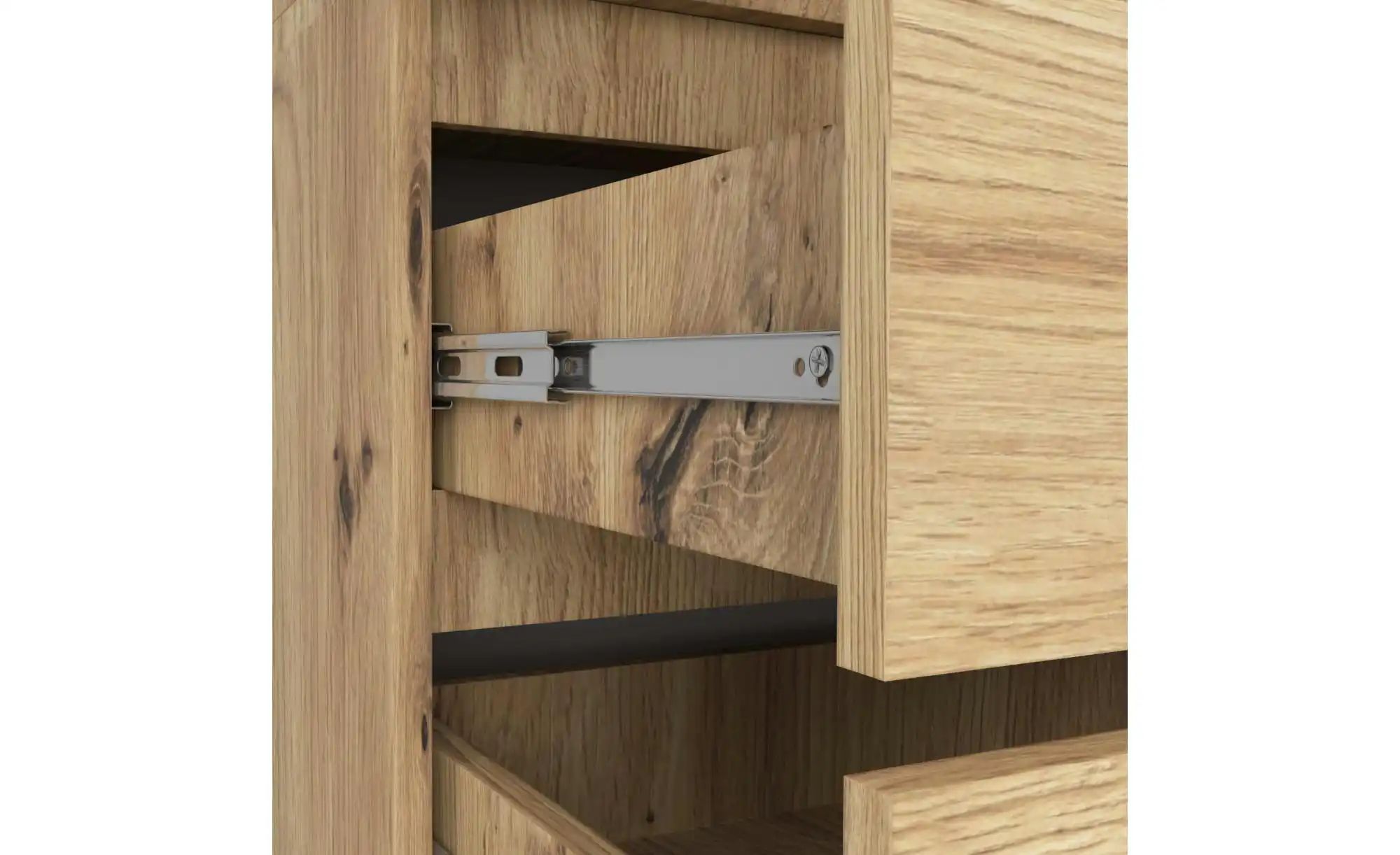 Thumbnail - Drehtürenschrank mit 2 Schubladen Oda ¦ holzfarben ¦ Maße (cm): B: 90 H: 180 Schränke > Kleiderschränke > Drehtürenschrä...