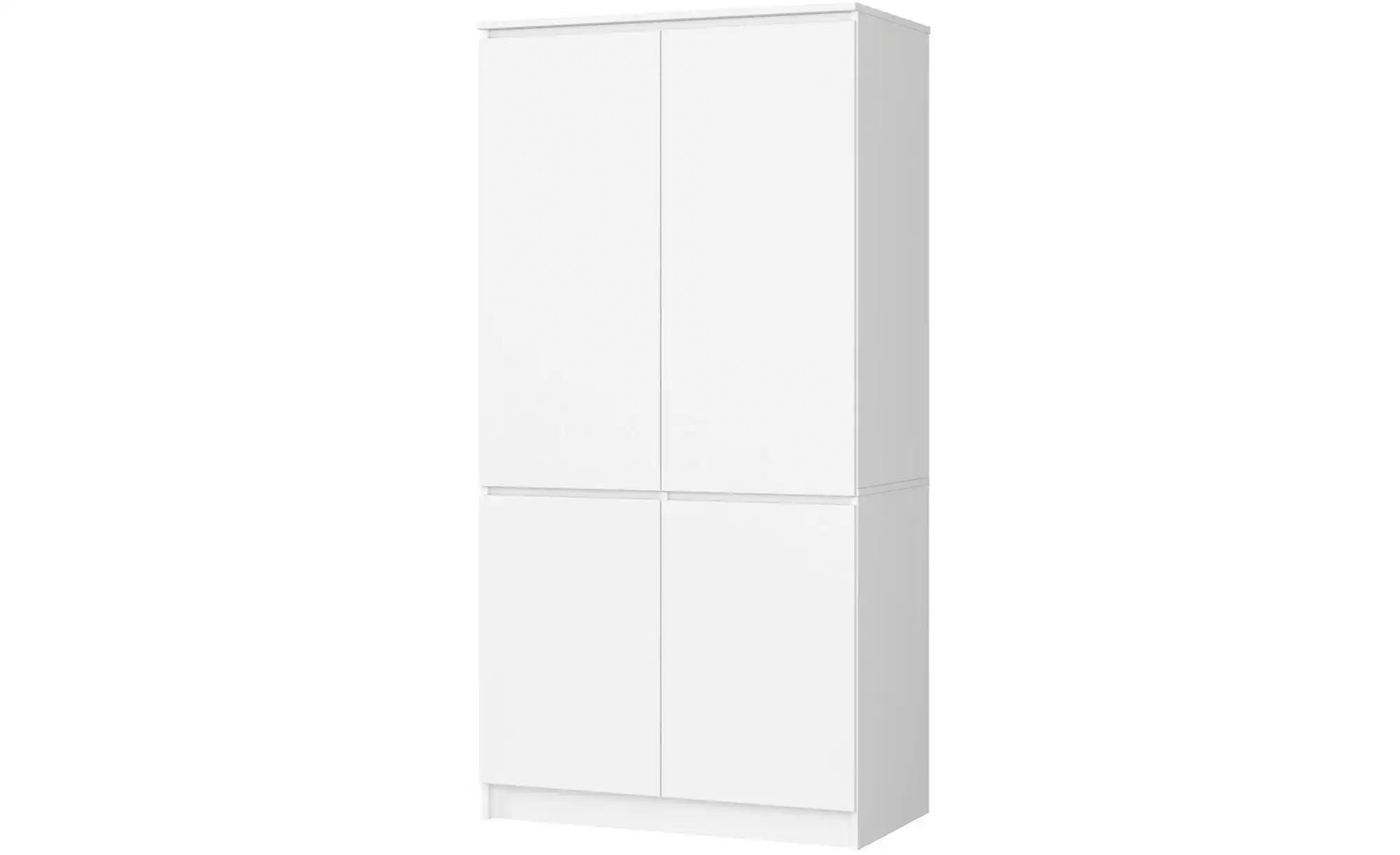Drehtürenschrank 90 cm breit Valentina ¦ weiß ¦ Maße (cm): B: 90 H: 180 Sch günstig online kaufen