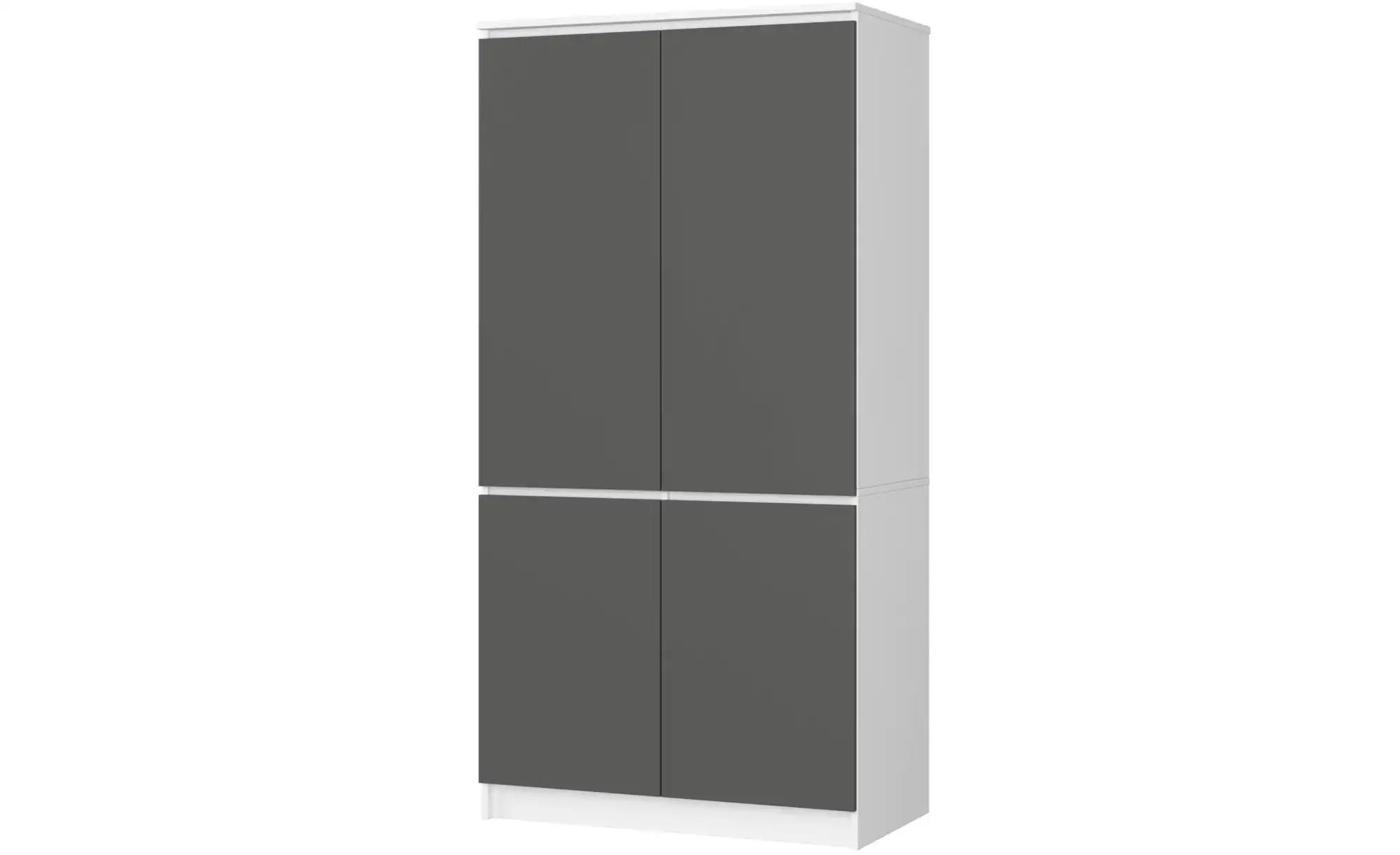 Drehtürenschrank 90 cm breit Valentina ¦ mehrfarbig ¦ Maße (cm): B: 90 H: 1 günstig online kaufen