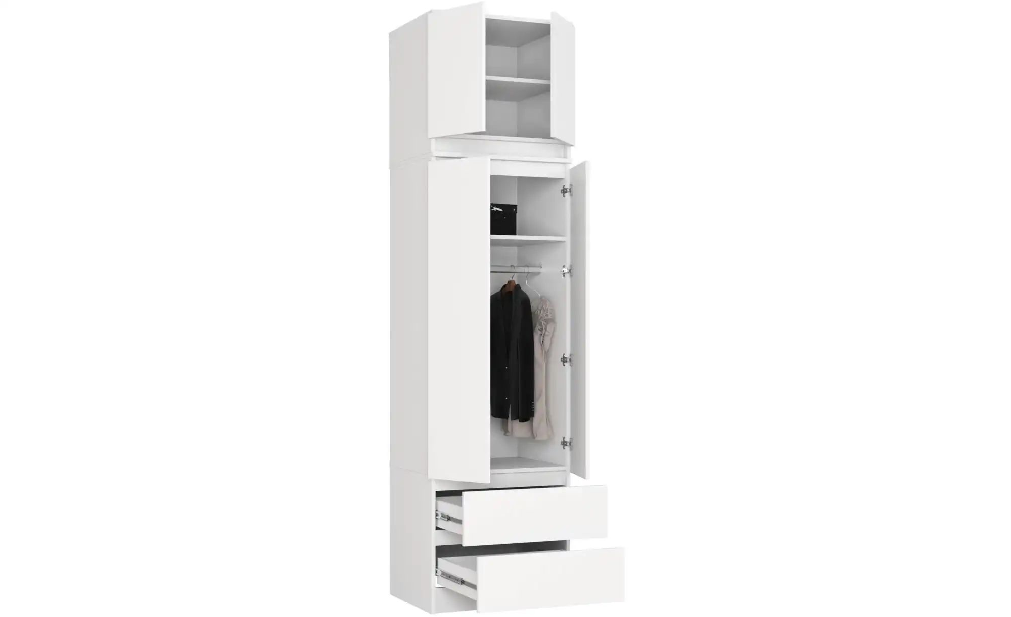 Thumbnail - Drehtürenschrank mit viel Stauraum Sara ¦ weiß ¦ Maße (cm): B: 60 H: 234 Schränke > Kleiderschränke > Drehtürenschränke ...
