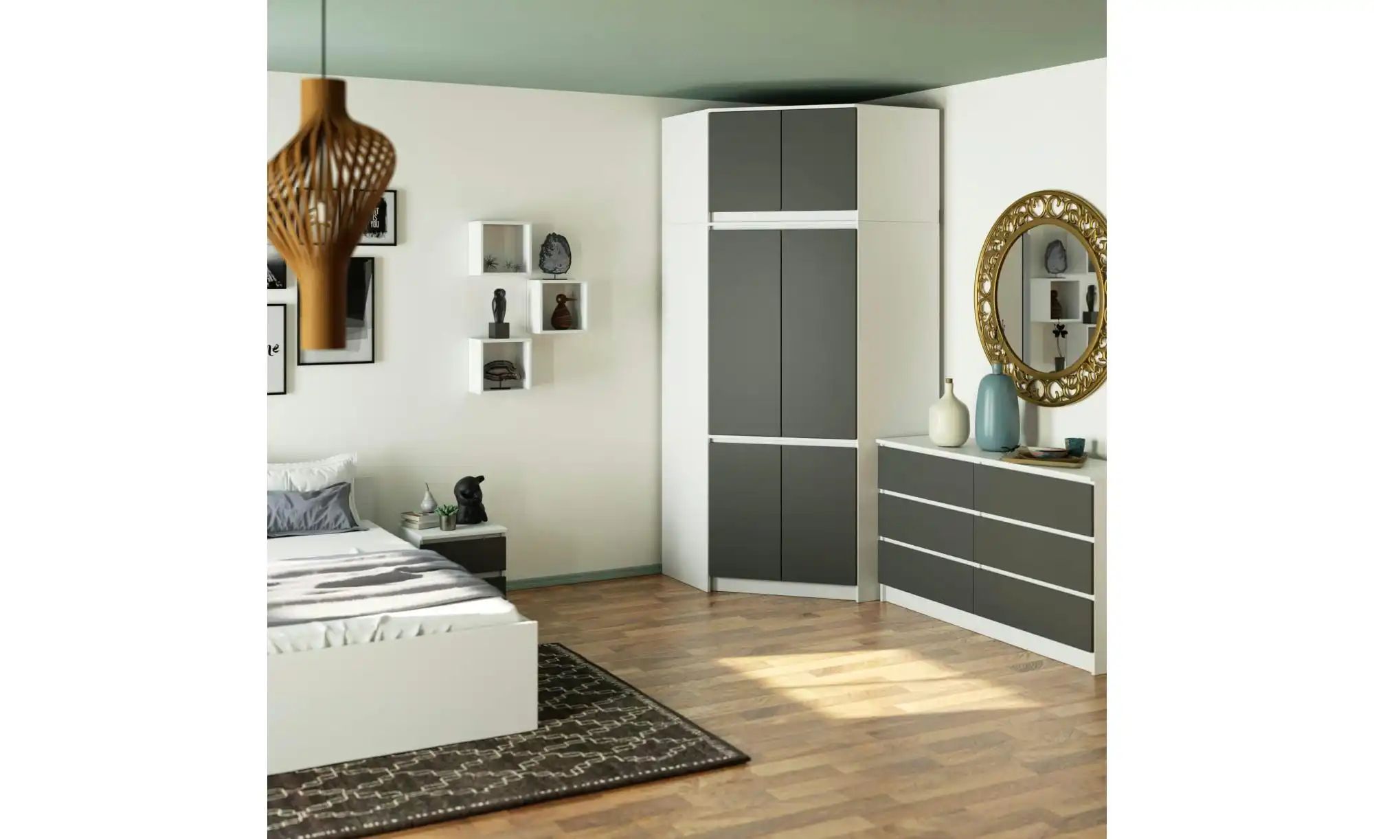 Thumbnail - Schrankaufsatz für Ophelia Eckschrank Ophelia ¦ mehrfarbig ¦ Maße (cm): B: 100 H: 55 Sonstiges Zubehör - Höffner