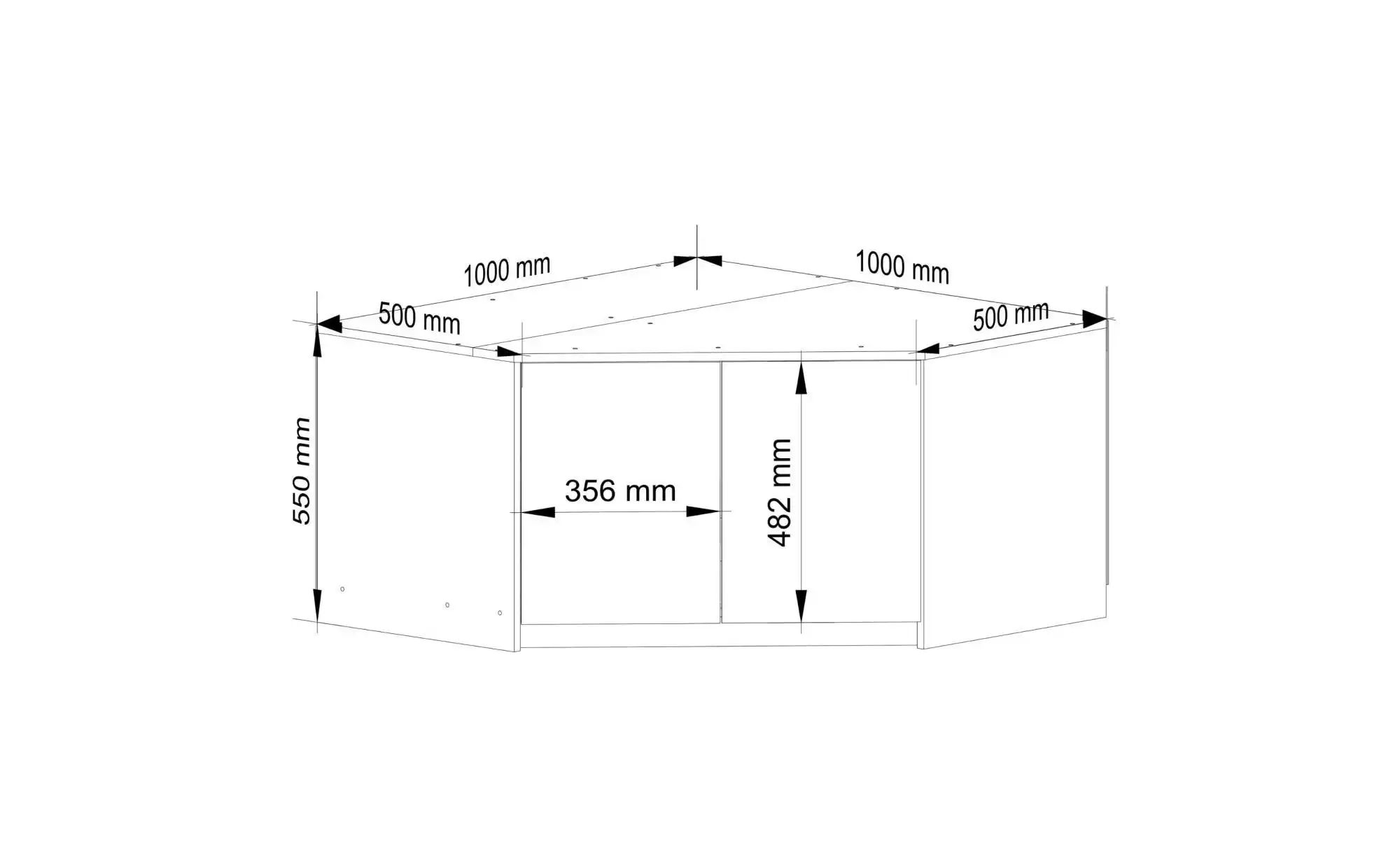 Thumbnail - Schrankaufsatz für Ophelia Eckschrank Ophelia ¦ mehrfarbig ¦ Maße (cm): B: 100 H: 55 Sonstiges Zubehör - Höffner