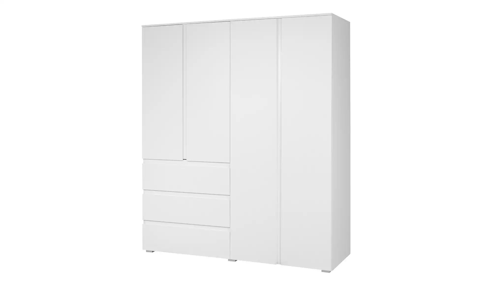 smart Drehtürenschrank  BEN ¦ weiß ¦ Maße (cm): B: 160 H: 191 T: 55.0 Schrä günstig online kaufen