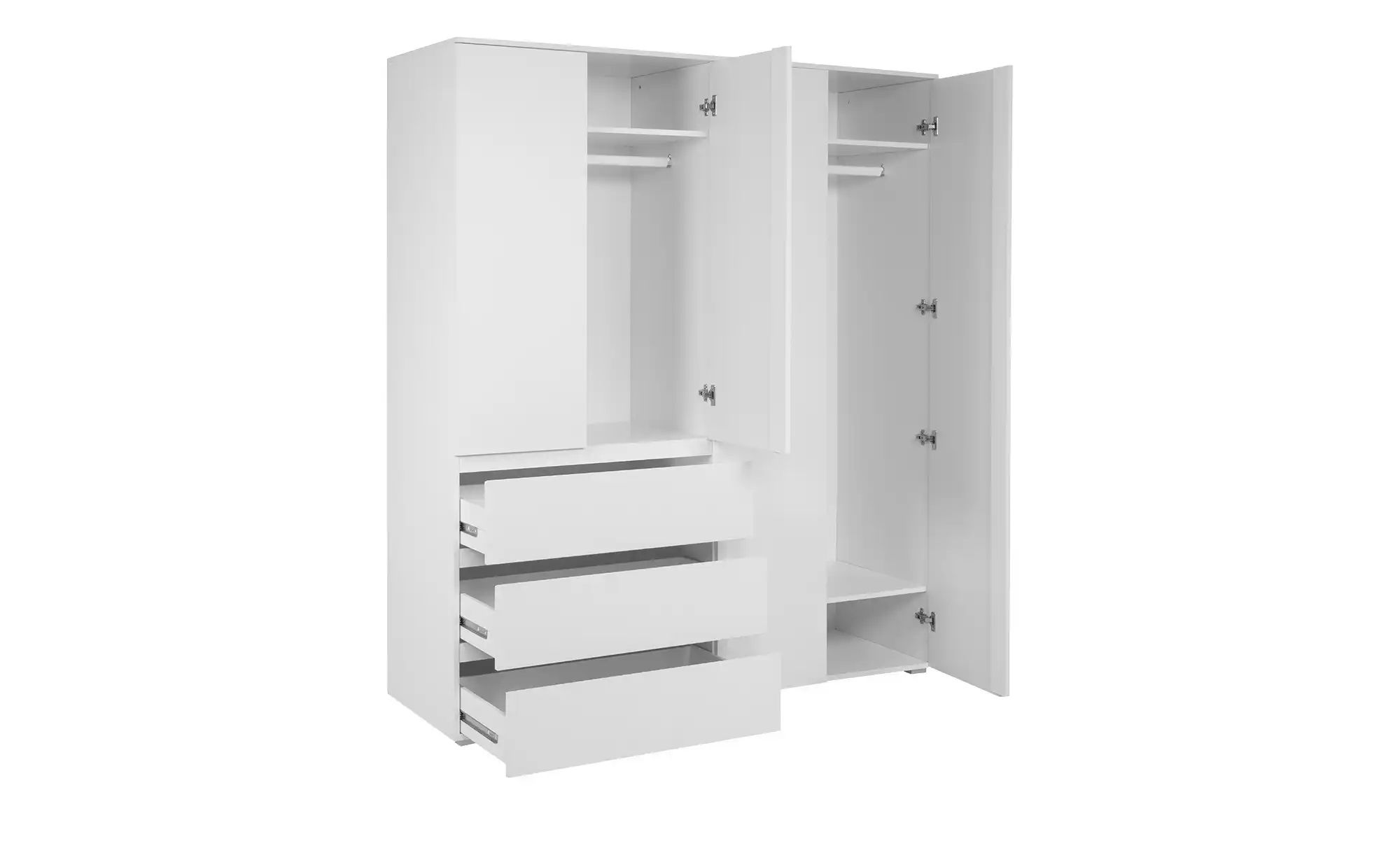 Thumbnail - smart Drehtürenschrank  BEN ¦ weiß ¦ Maße (cm): B: 160 H: 191 T: 55.0 Schränke > Kleiderschränke > Drehtürenschränke - H...