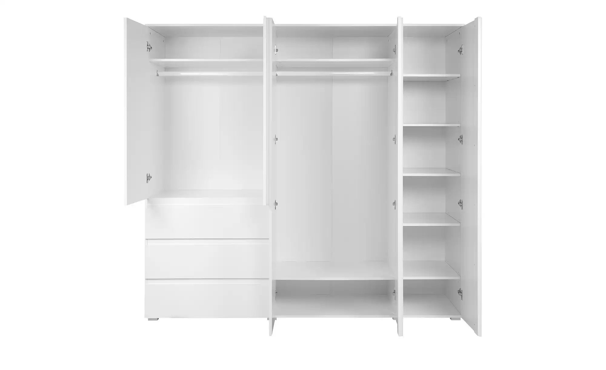 smart Drehtürenschrank  BEN ¦ weiß ¦ Maße (cm): B: 200 H: 191 T: 55.0 Schrä günstig online kaufen