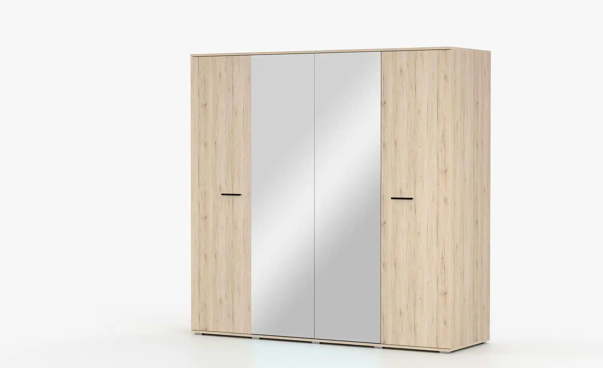 Drehtürenschrank mit Einlegeböden Bari ¦ braun ¦ Maße (cm): B: 200 H: 198 S günstig online kaufen