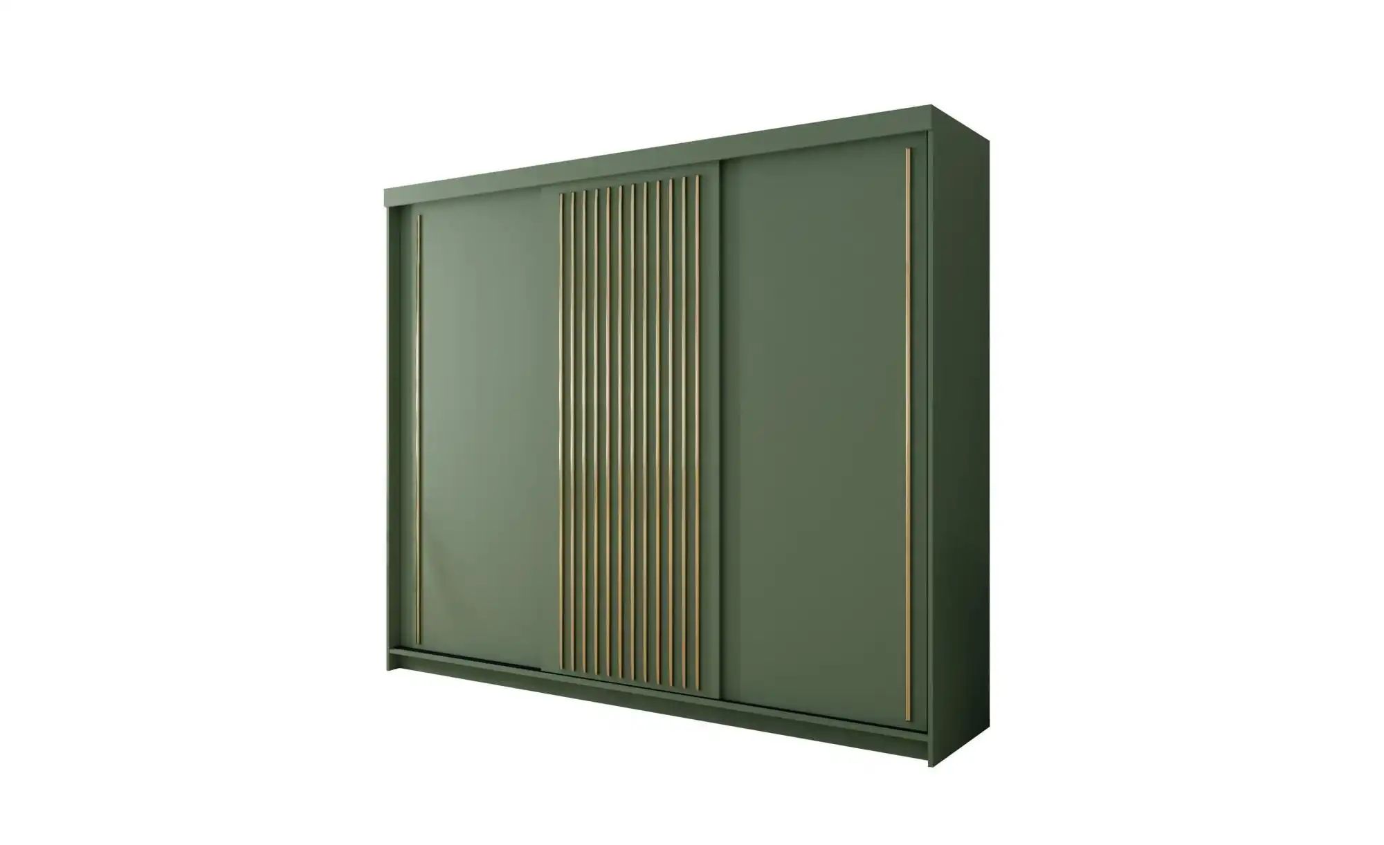 Schwebetürenschrank grün Tiara ¦ grün ¦ Maße (cm): B: 250 H: 216 Schränke > günstig online kaufen