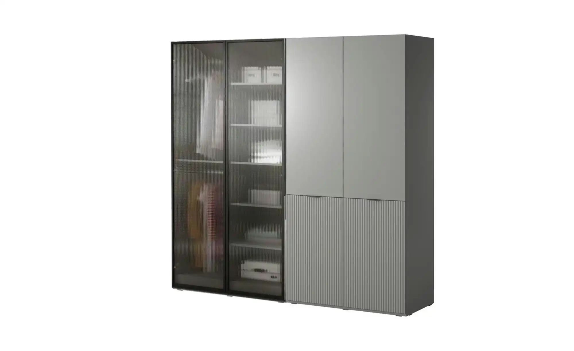 Drehtürenschrank  Sandbox ¦ grau ¦ Maße (cm): B: 202 H: 200 Schränke > Klei günstig online kaufen
